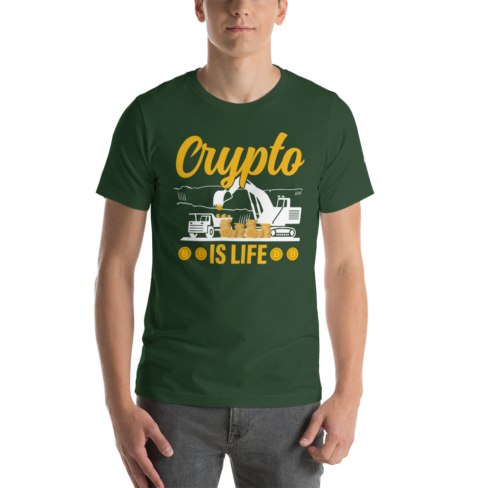 Crypto is Life - Unisex t-shirt by DarkByteGear