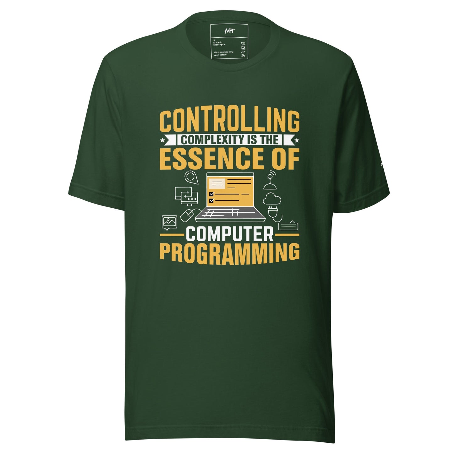 Controlling complexity is the Essence of Computer Programming Unisex t-shirt by DarkByteGear