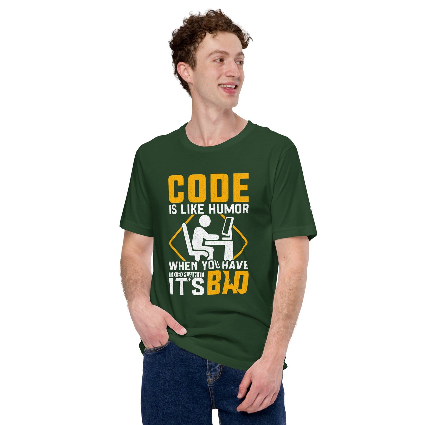 Code is like Humor - Unisex t-shirt by DarkByteGear