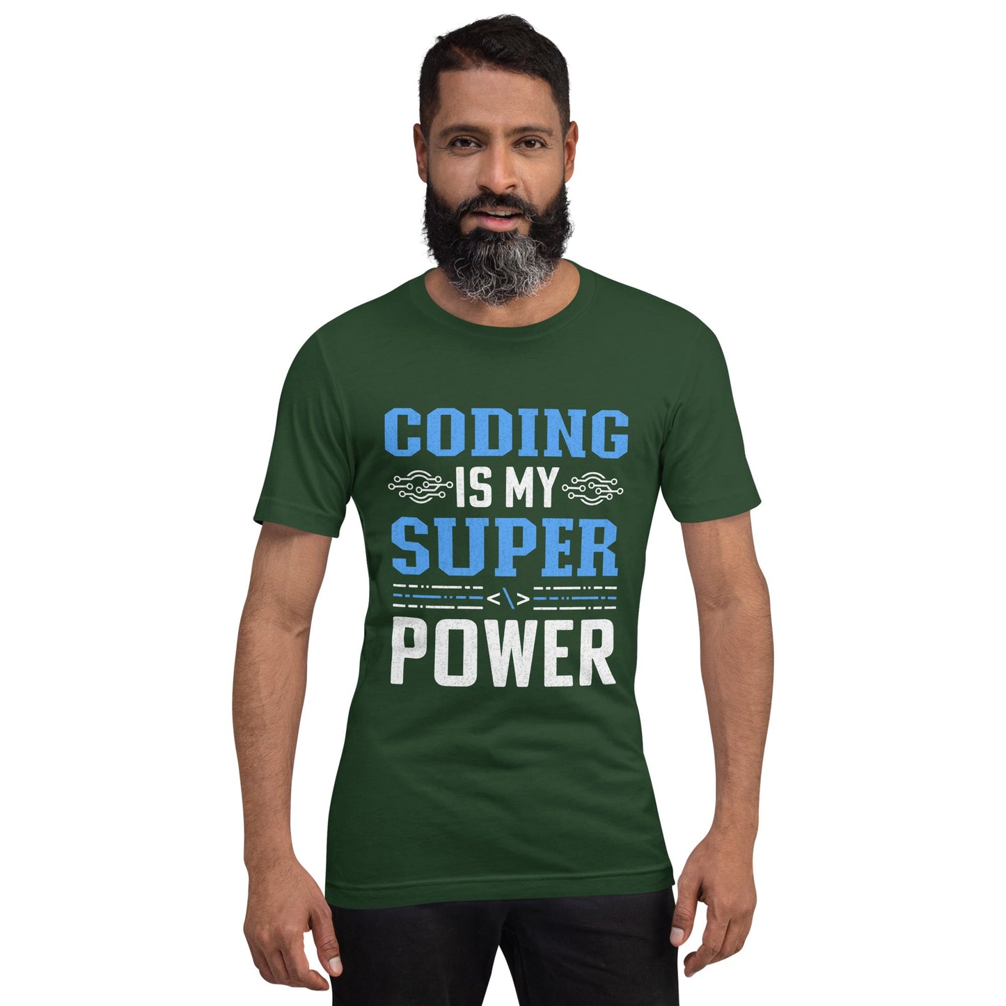 Coding is My Super Power - Unisex t-shirt by DarkByteGear