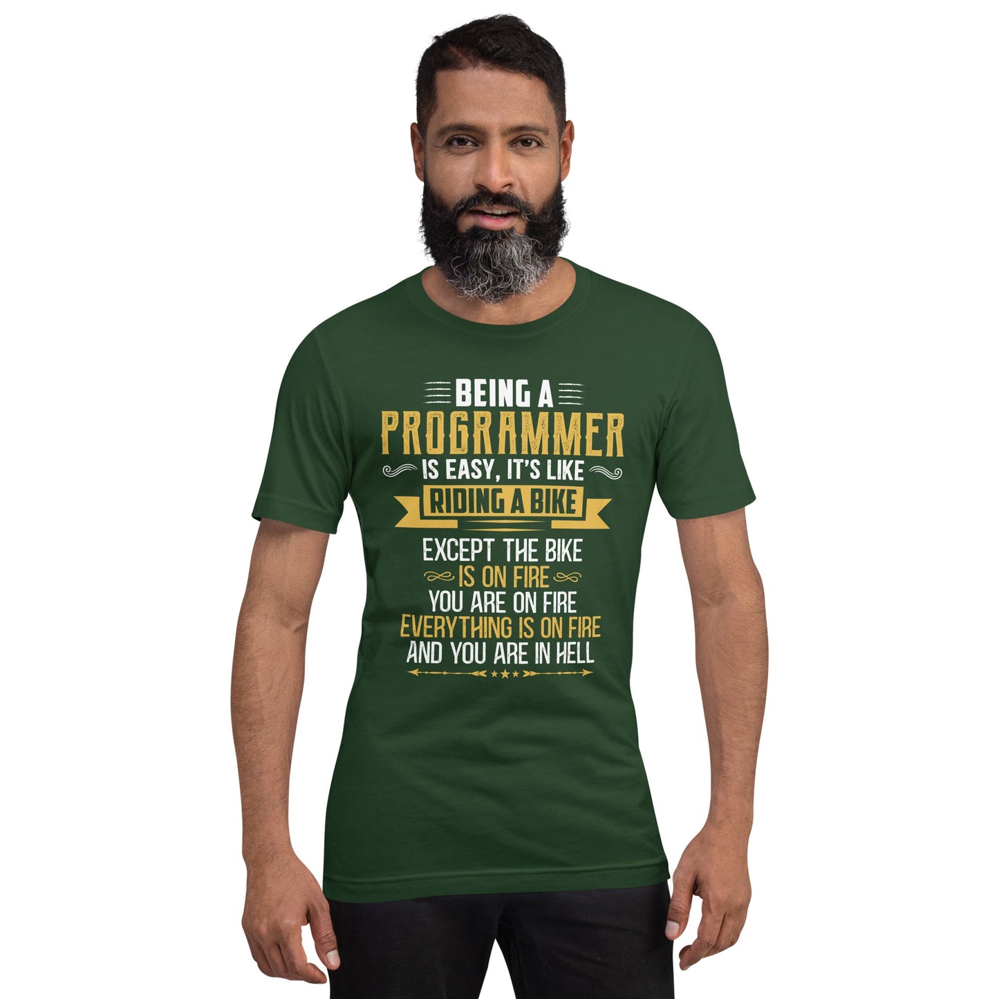 Being a Programmer is easy V2 - Unisex t-shirt by DarkByteGear