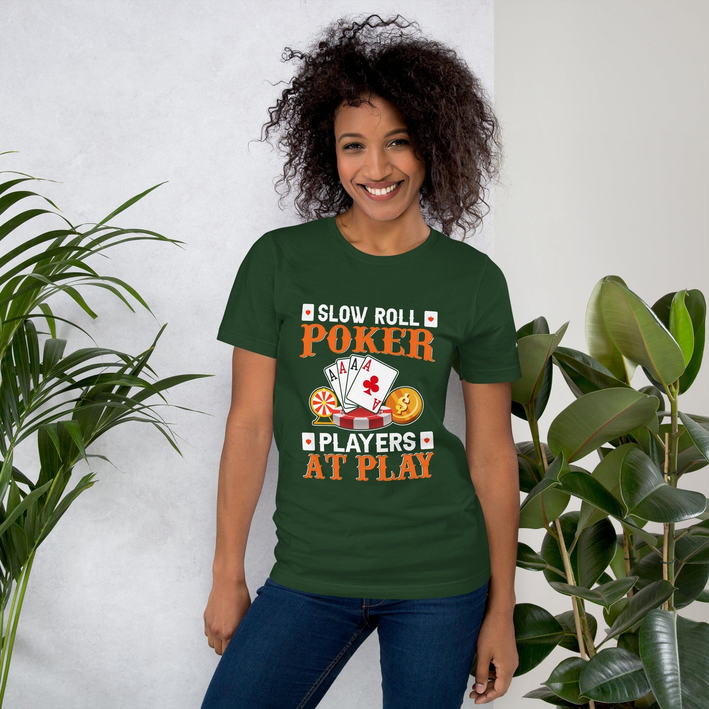 Slow Roll Poker; Players at Play - Unisex t-shirt by DarkByteGear