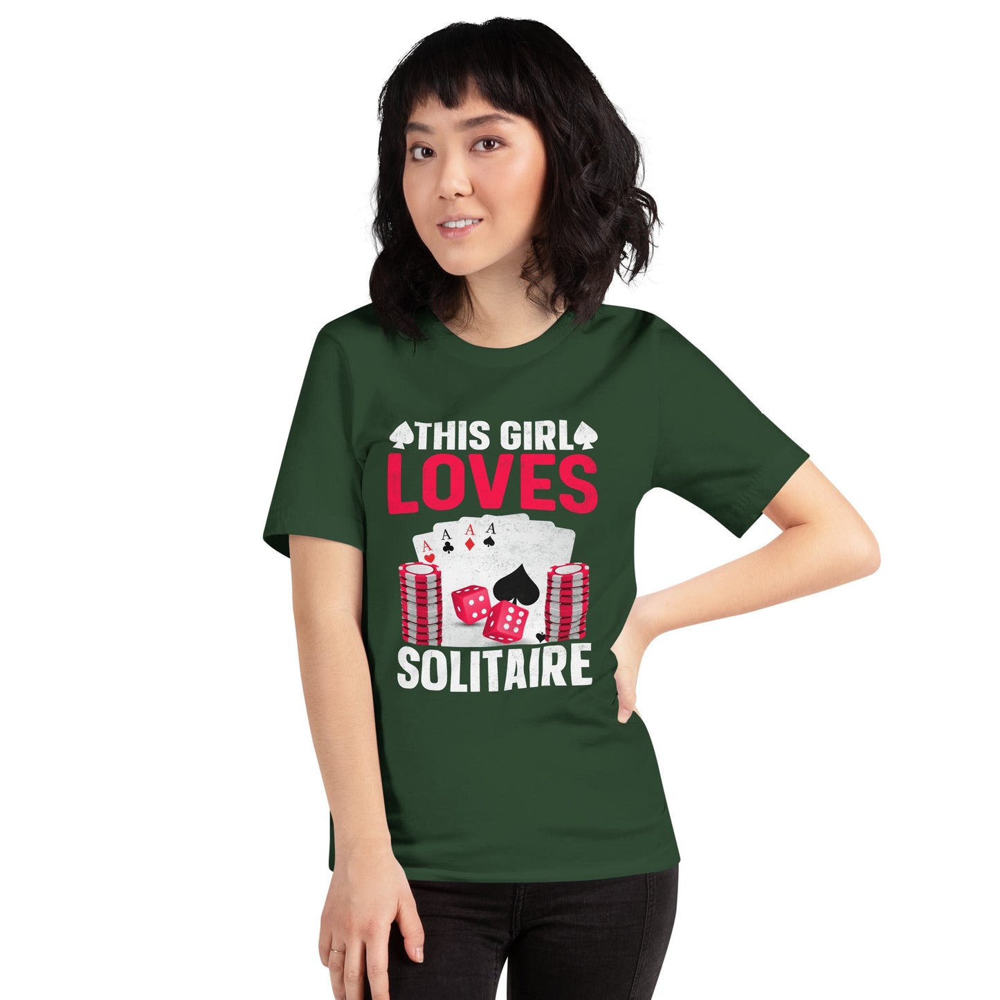 This Girl Loves Solitaire - Unisex t-shirt by DarkByteGear