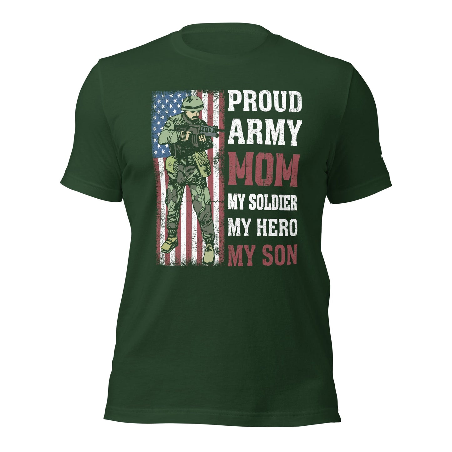 Proud Army Mom - Unisex t-shirt by DarkByteGear