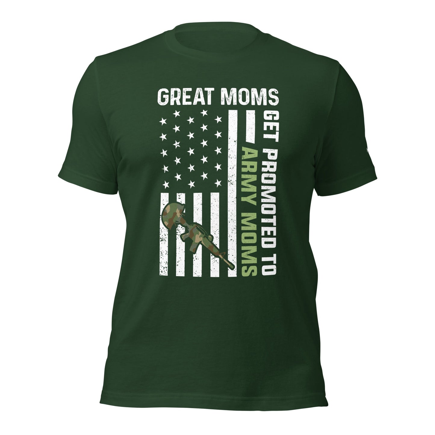 Army Moms, Great Moms promoted - Unisex t-shirt by DarkByteGear