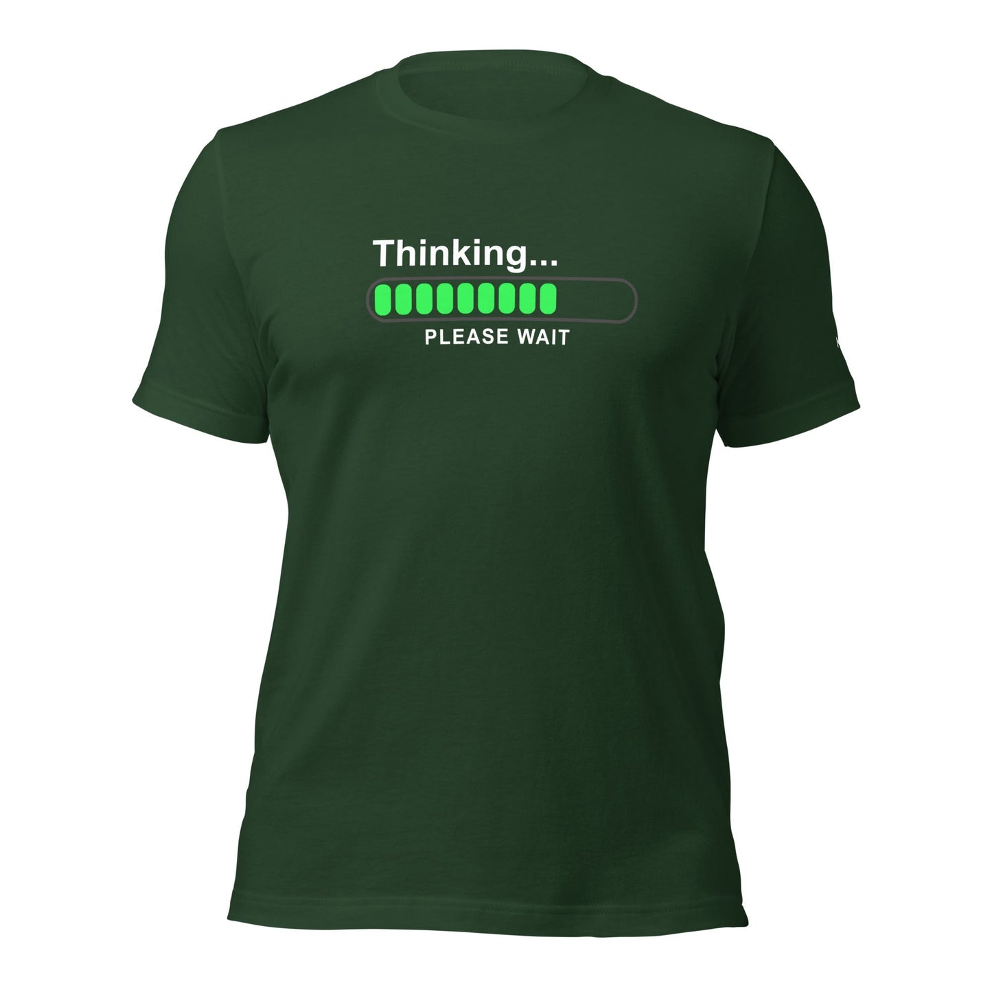 Thinking please wait - Unisex t-shirt by DarkByteGear