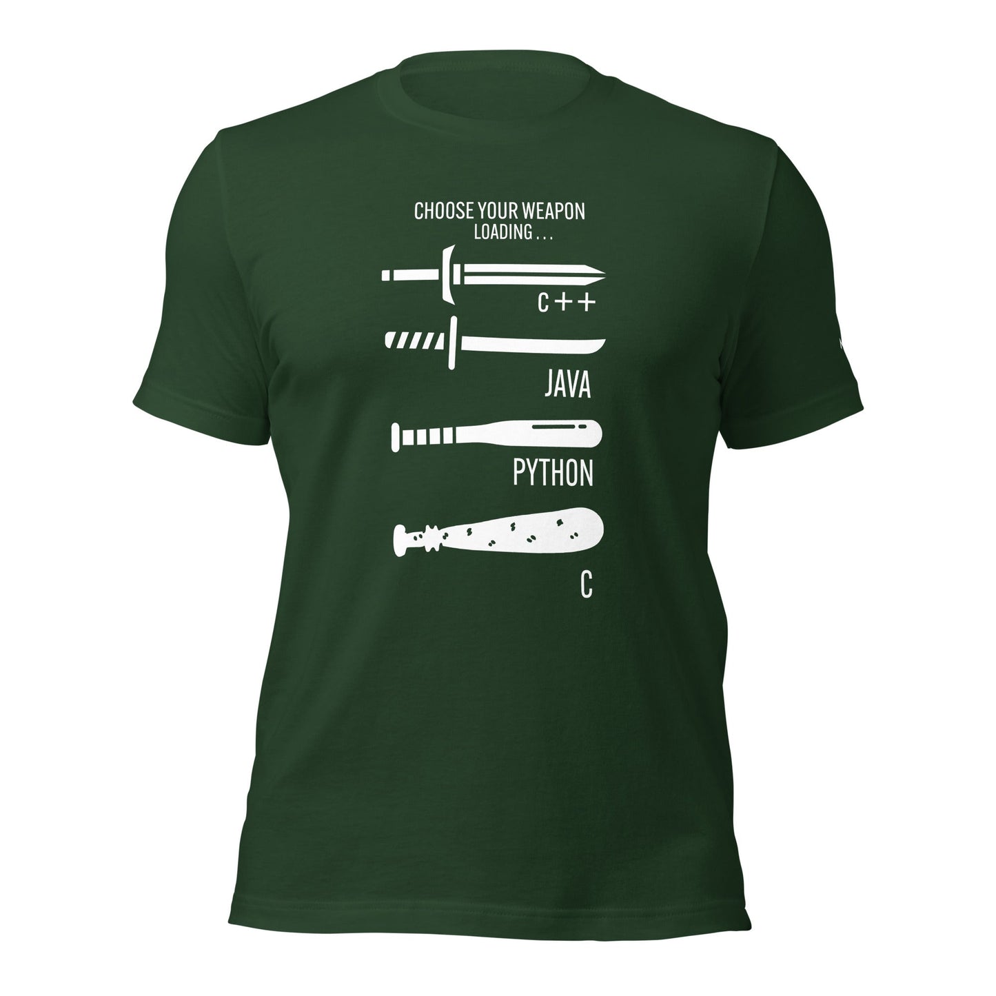 Choose your weapon v1 - Unisex t-shirt by DarkByteGear