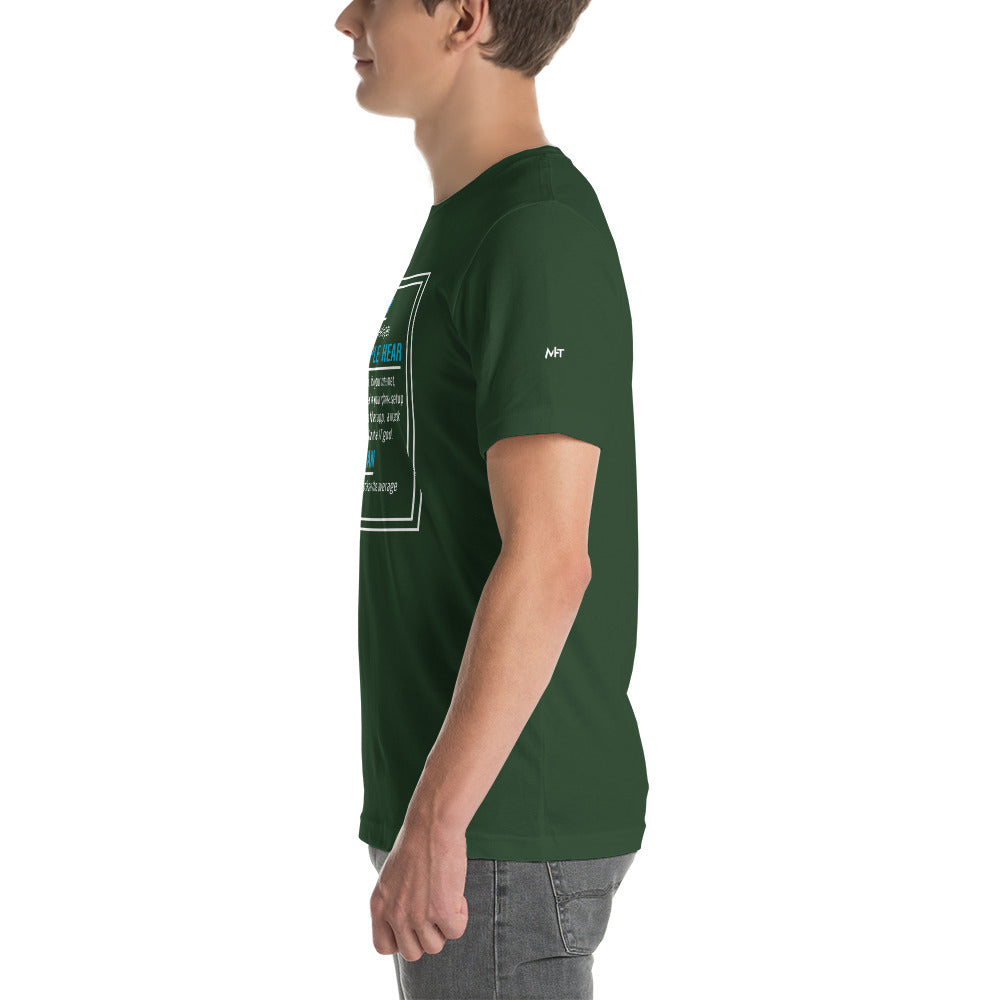 What I say, What people hear, What I mean Unisex t-shirt by DarkByteGear