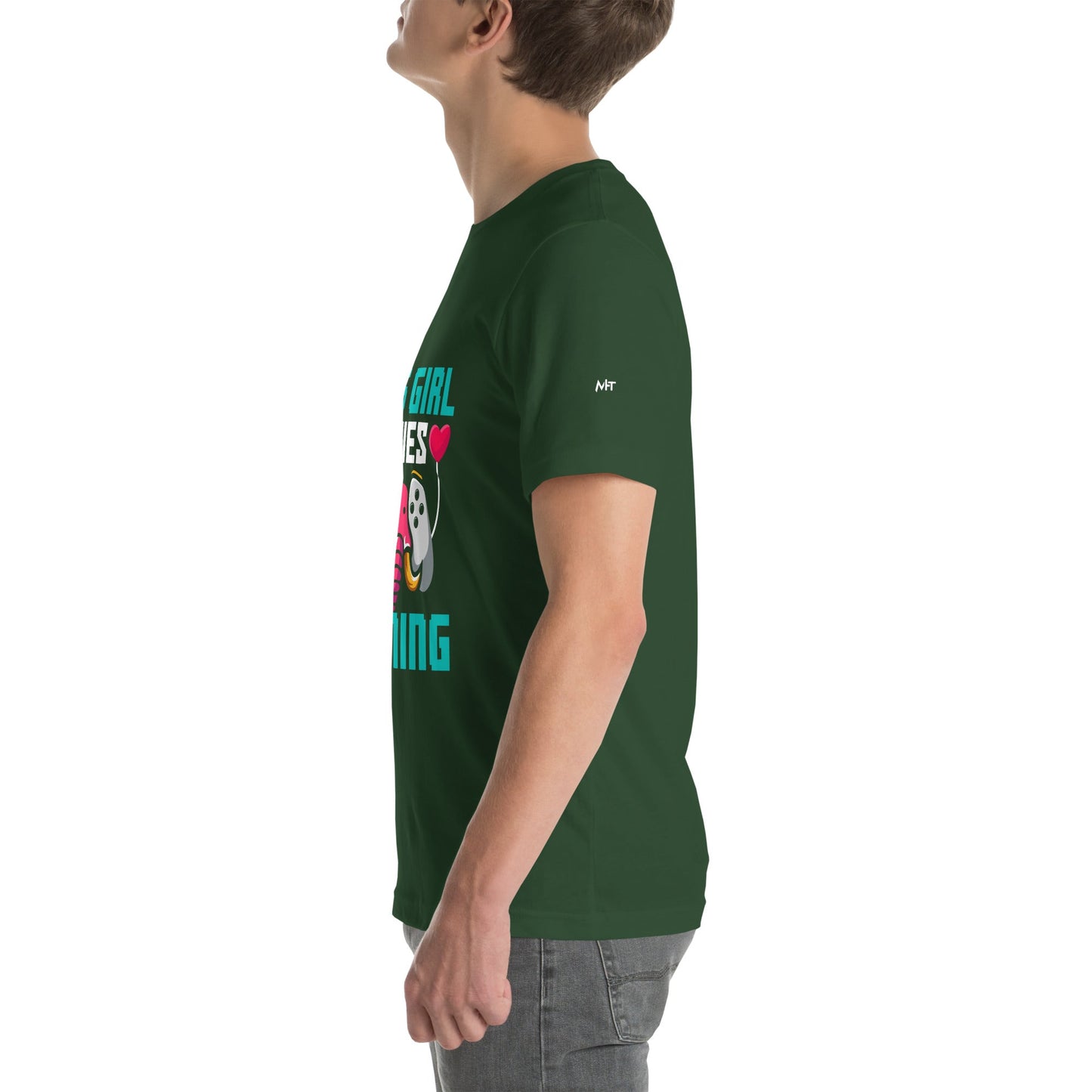 This girl Loves video games ( RiMa ) - Unisex t-shirt by DarkByteGear