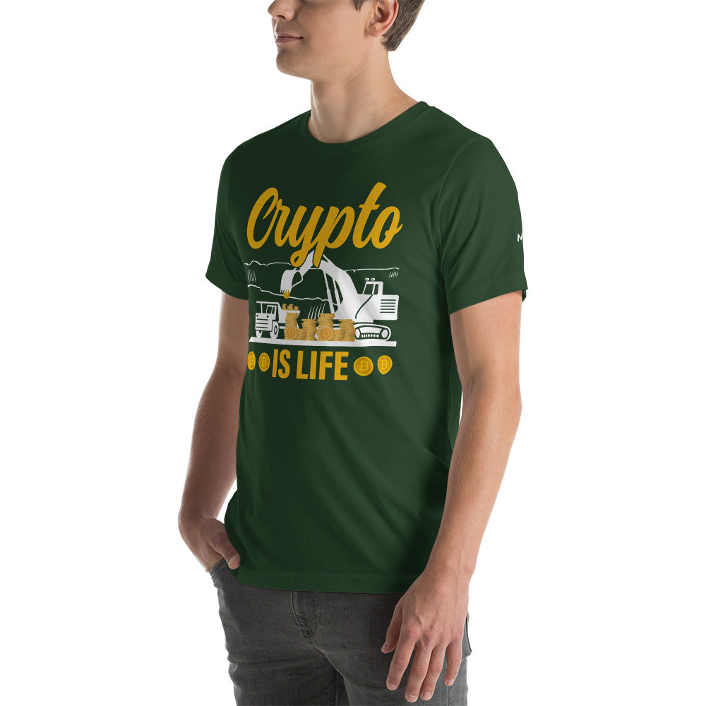 Crypto is Life - Unisex t-shirt by DarkByteGear