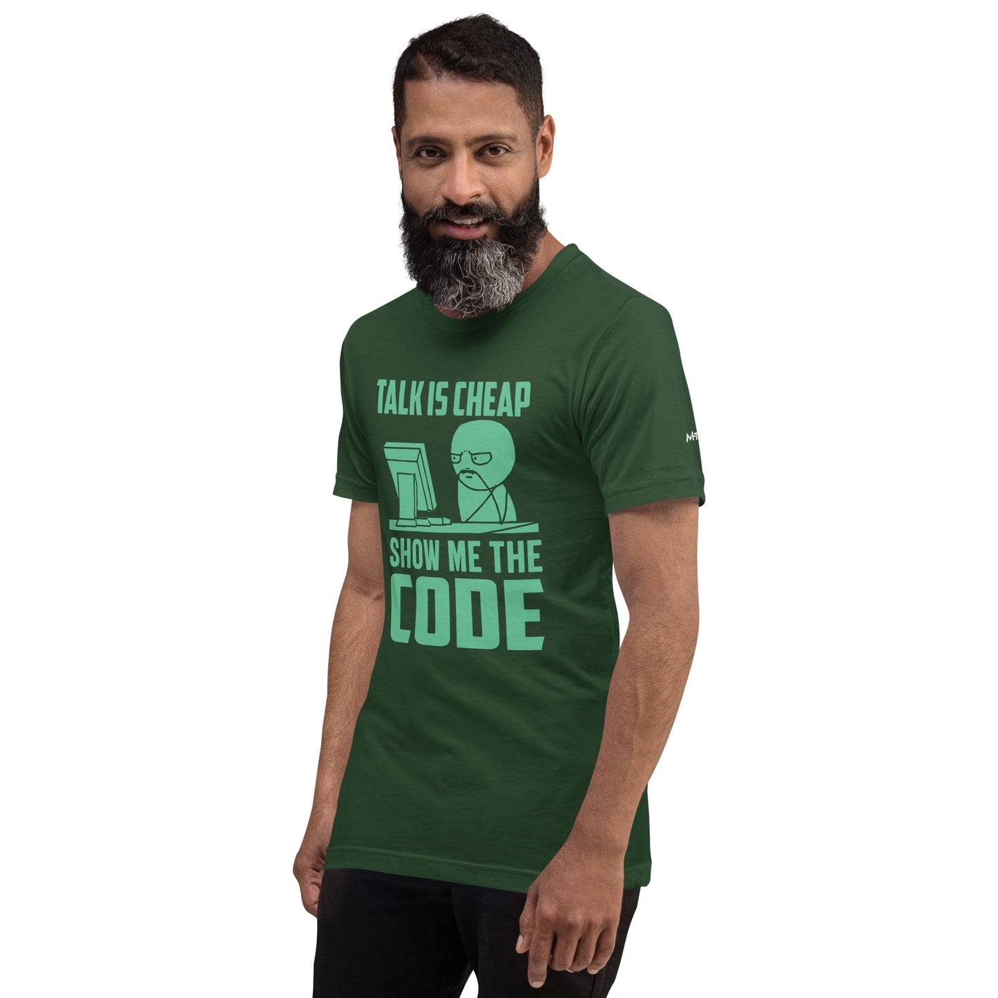 Talk is Cheap, Show me the Code V1 - Unisex T-shirt by DarkByteGear