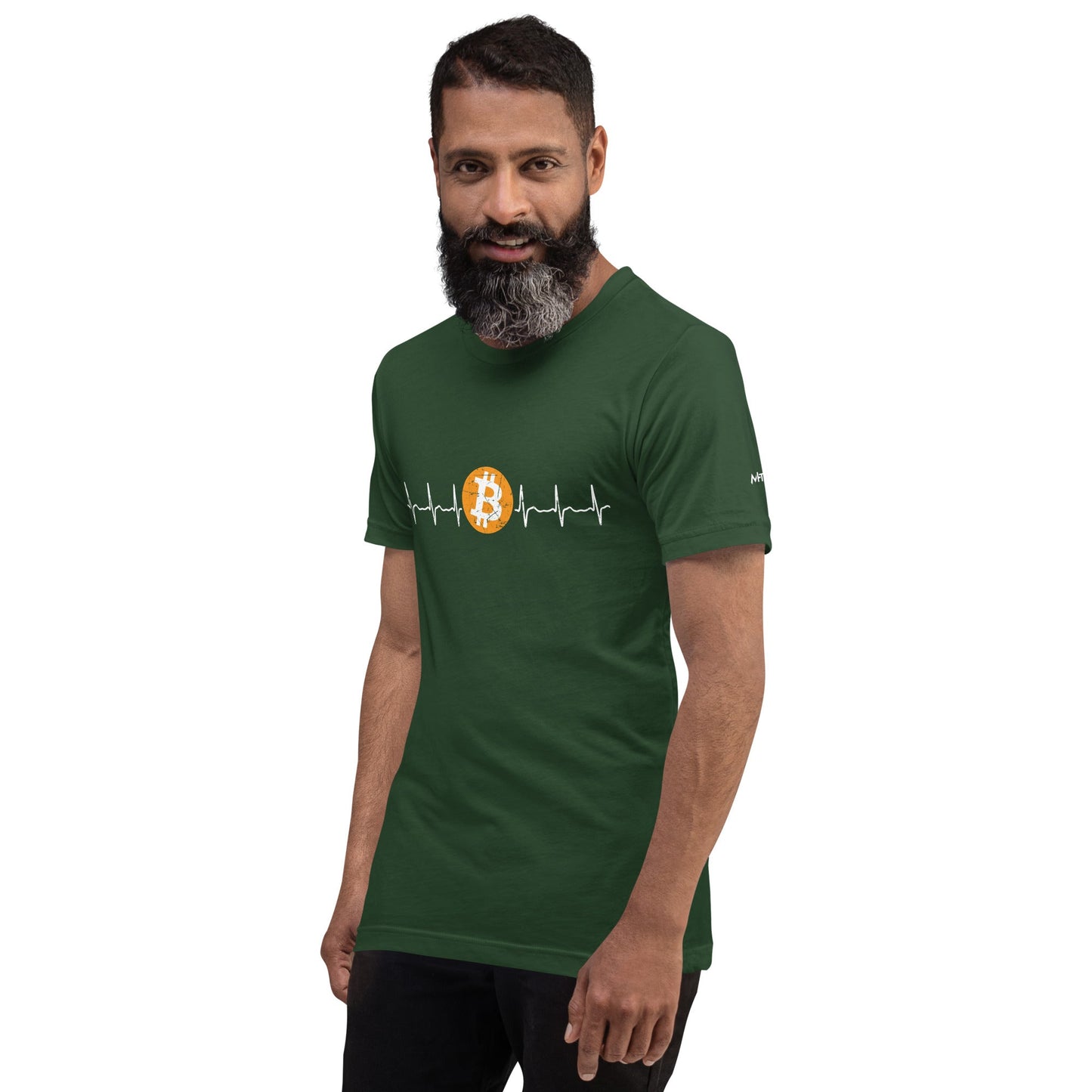 Bitcoin Heartbeat - Unisex t-shirt by DarkByteGear