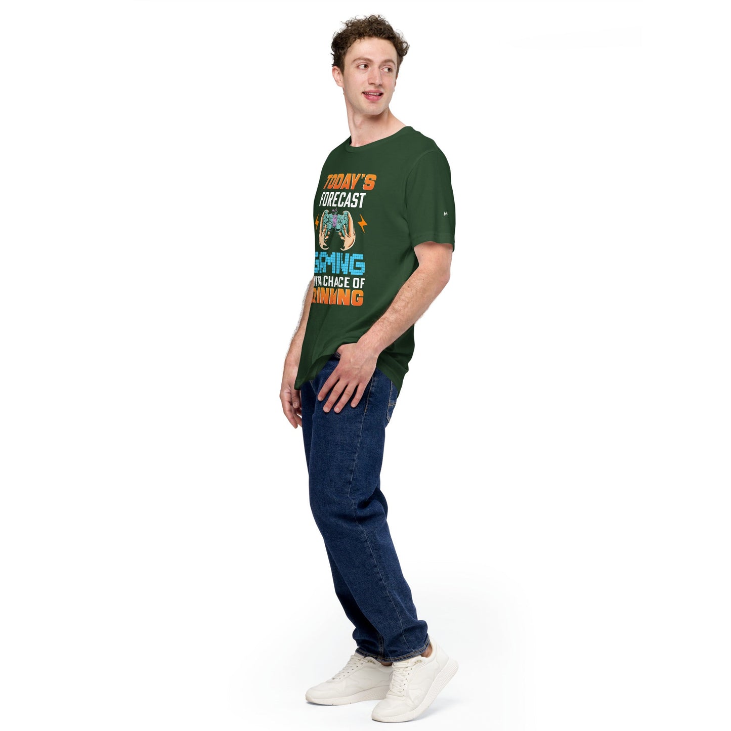 Today's Forecast; Gaming with a Chance of Drinking - Unisex t-shirt by DarkByteGear