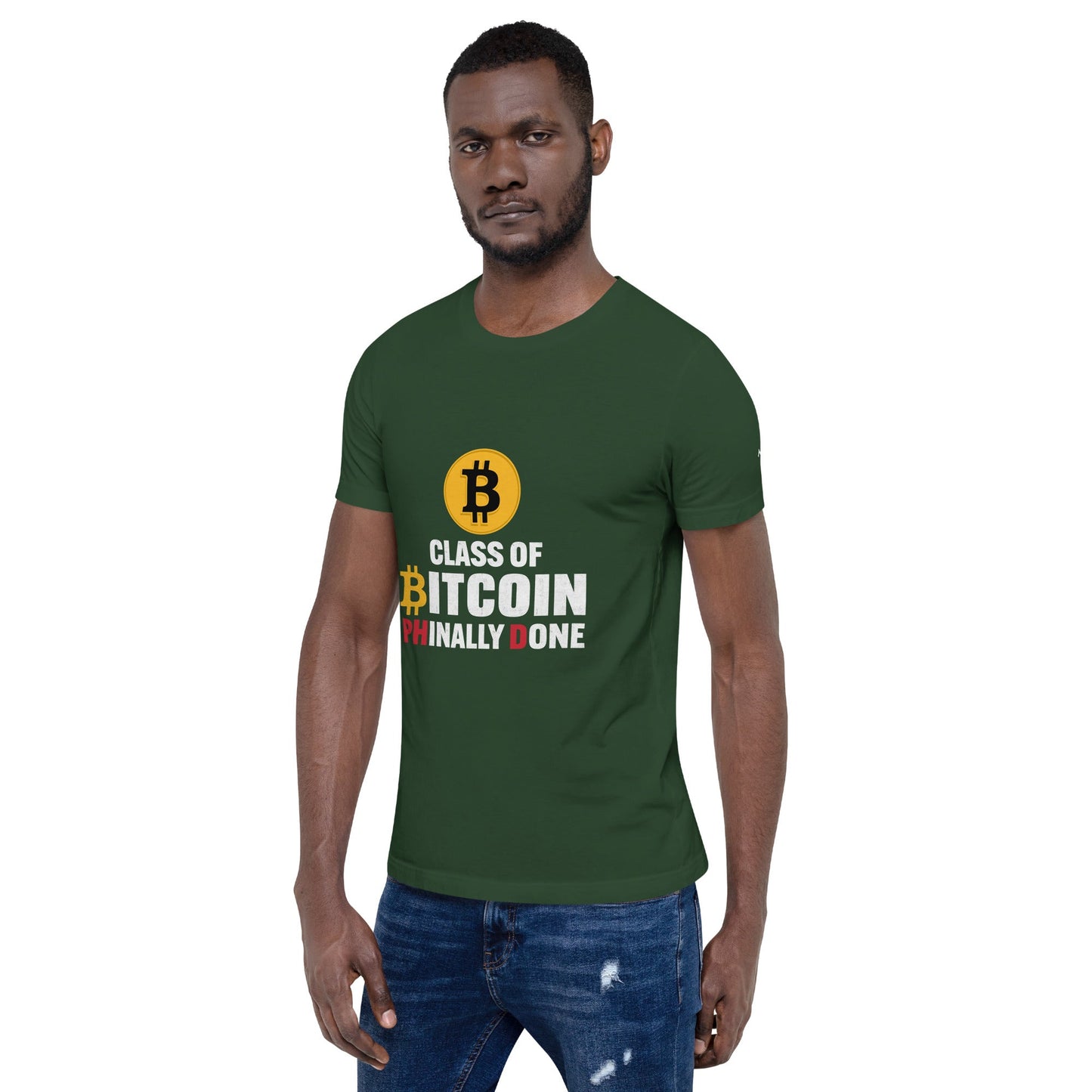 Class of Bitcoin Phinally done - Unisex t-shirt by DarkByteGear