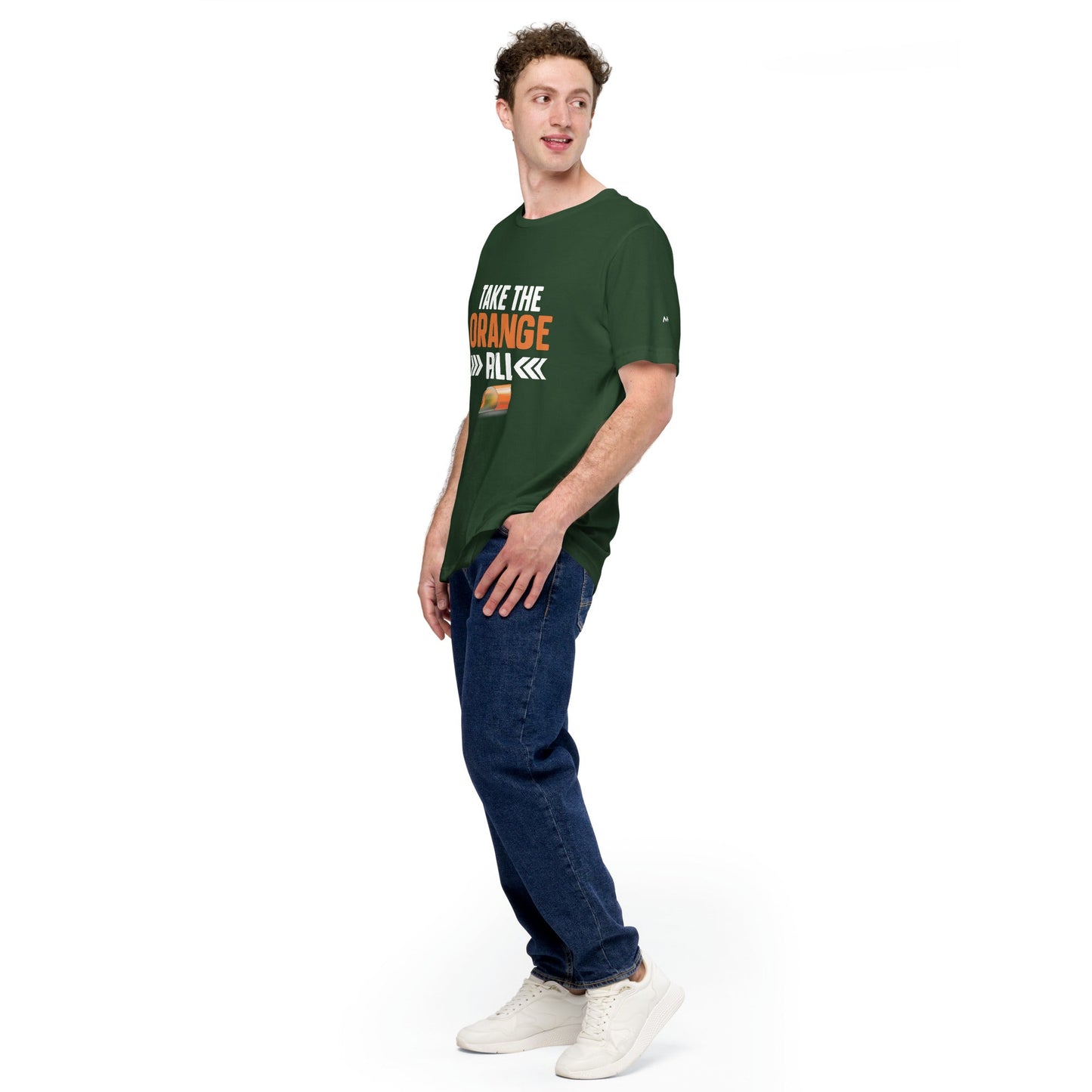 Take the Orange Pill Unisex t-shirt by DarkByteGear