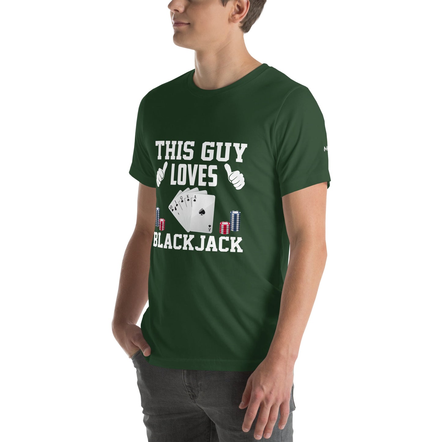 This Guy Loves Black Jack V1 - Unisex t-shirt by DarkByteGear