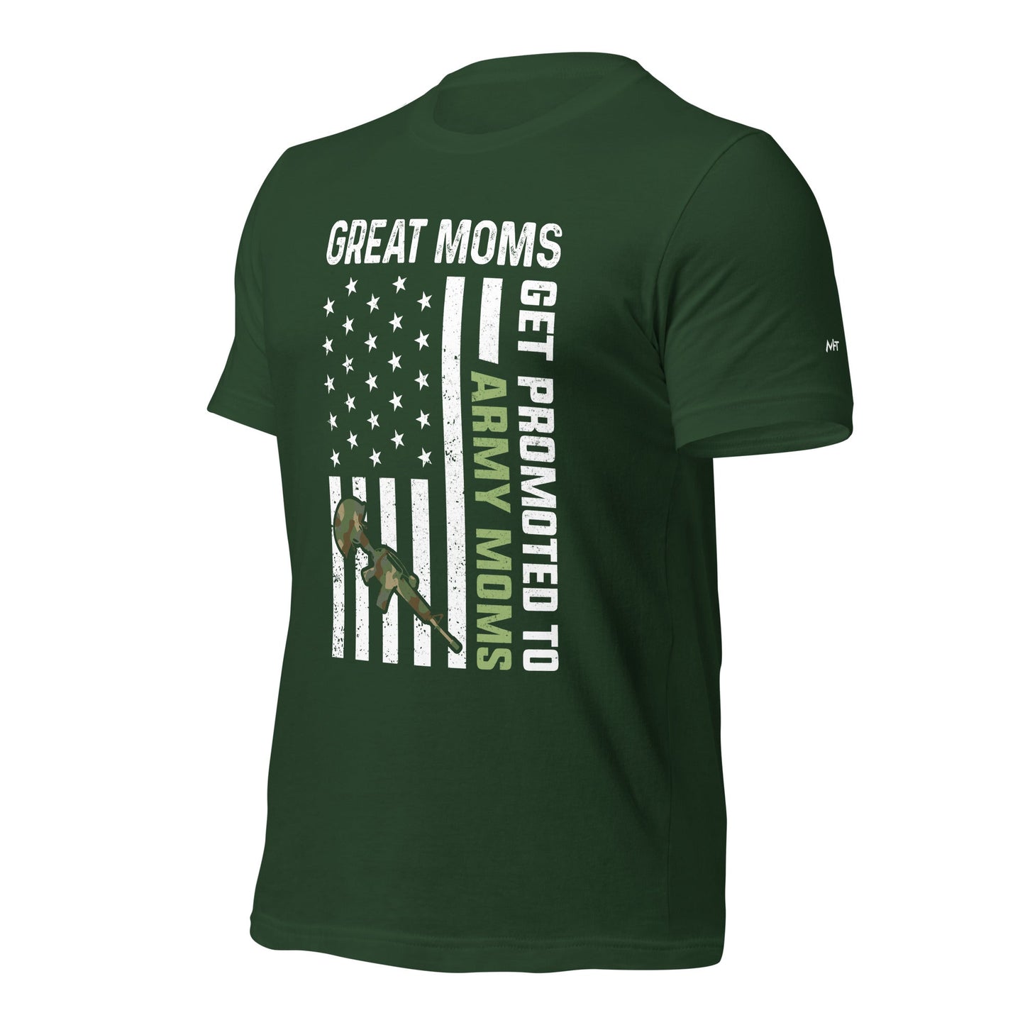 Army Moms, Great Moms promoted - Unisex t-shirt by DarkByteGear