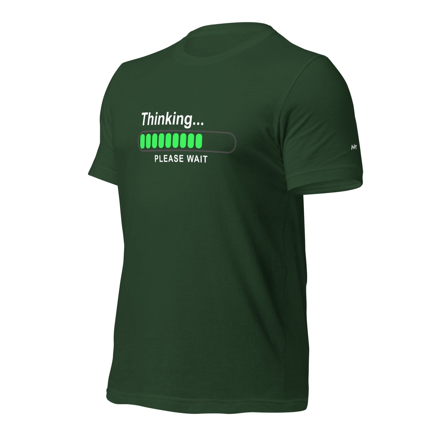 Thinking please wait - Unisex t-shirt by DarkByteGear