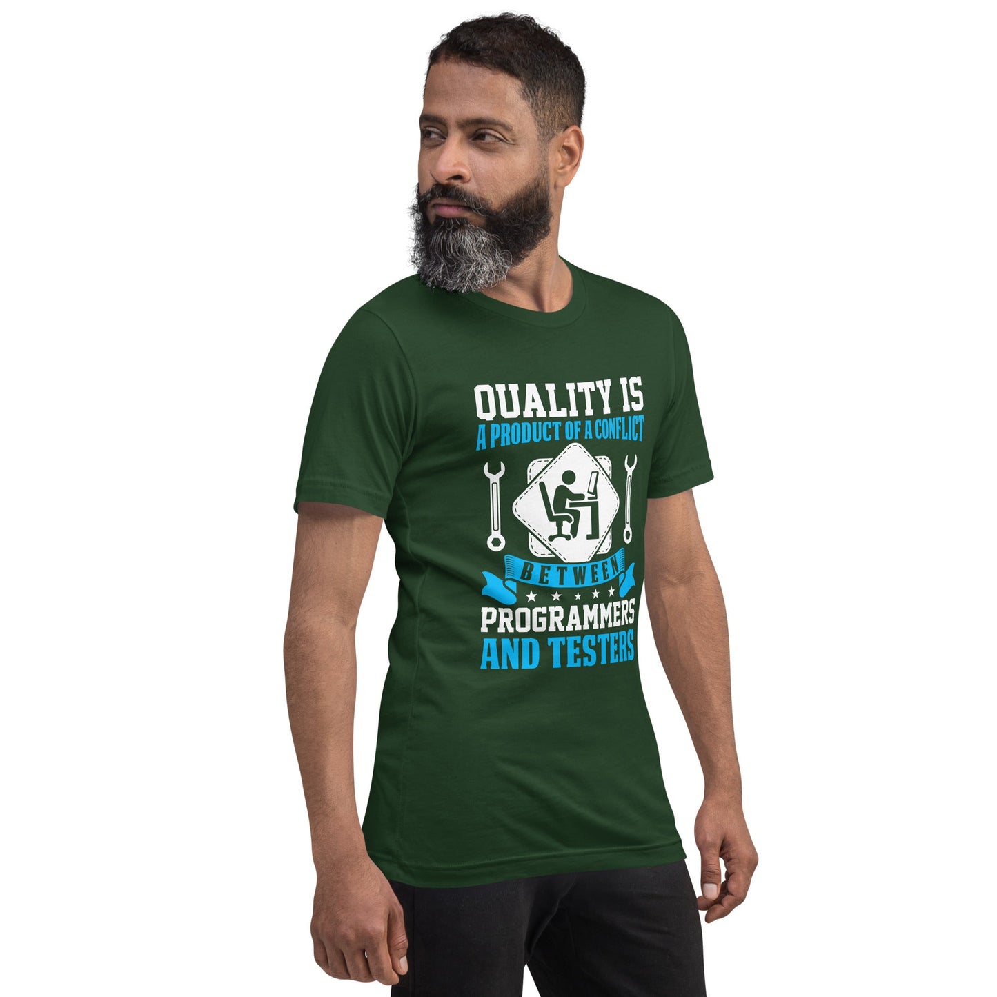 Quality is a Product of a conflict -Unisex t-shirt by DarkByteGear
