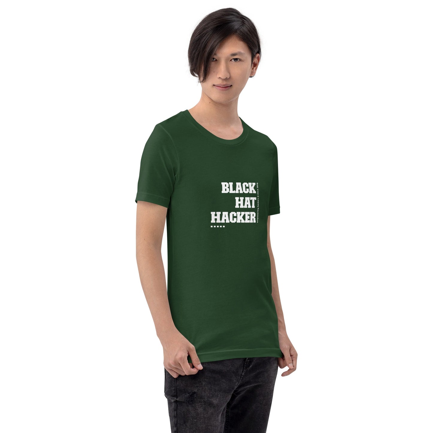 Black Hat Hacker V4 Unisex t-shirt by DarkByteGear