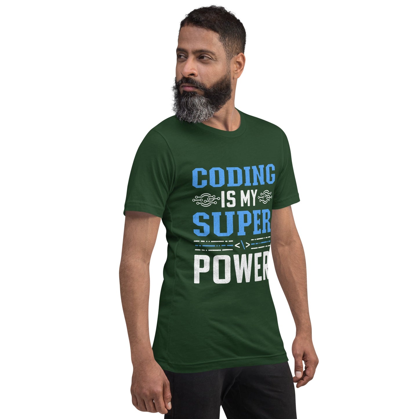 Coding is My Super Power - Unisex t-shirt by DarkByteGear