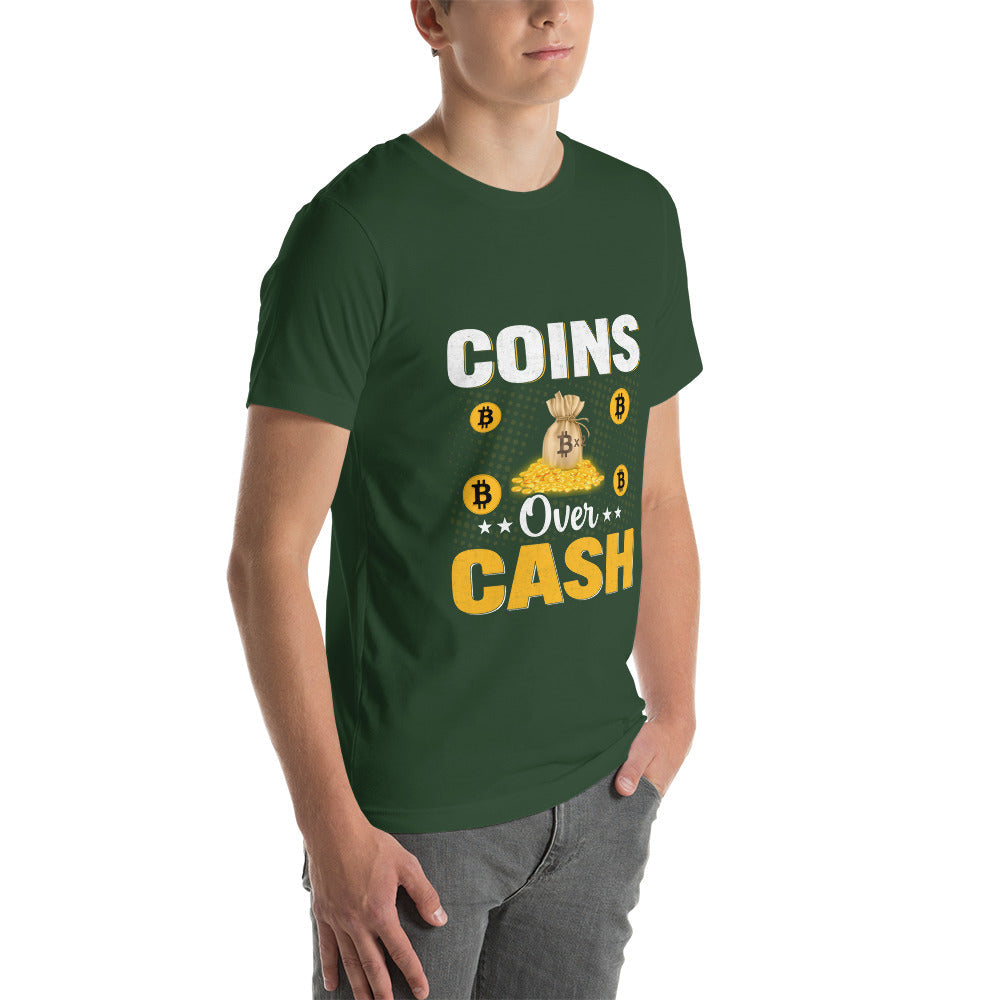 Coins over Cash - Unisex t-shirt by DarkByteGear