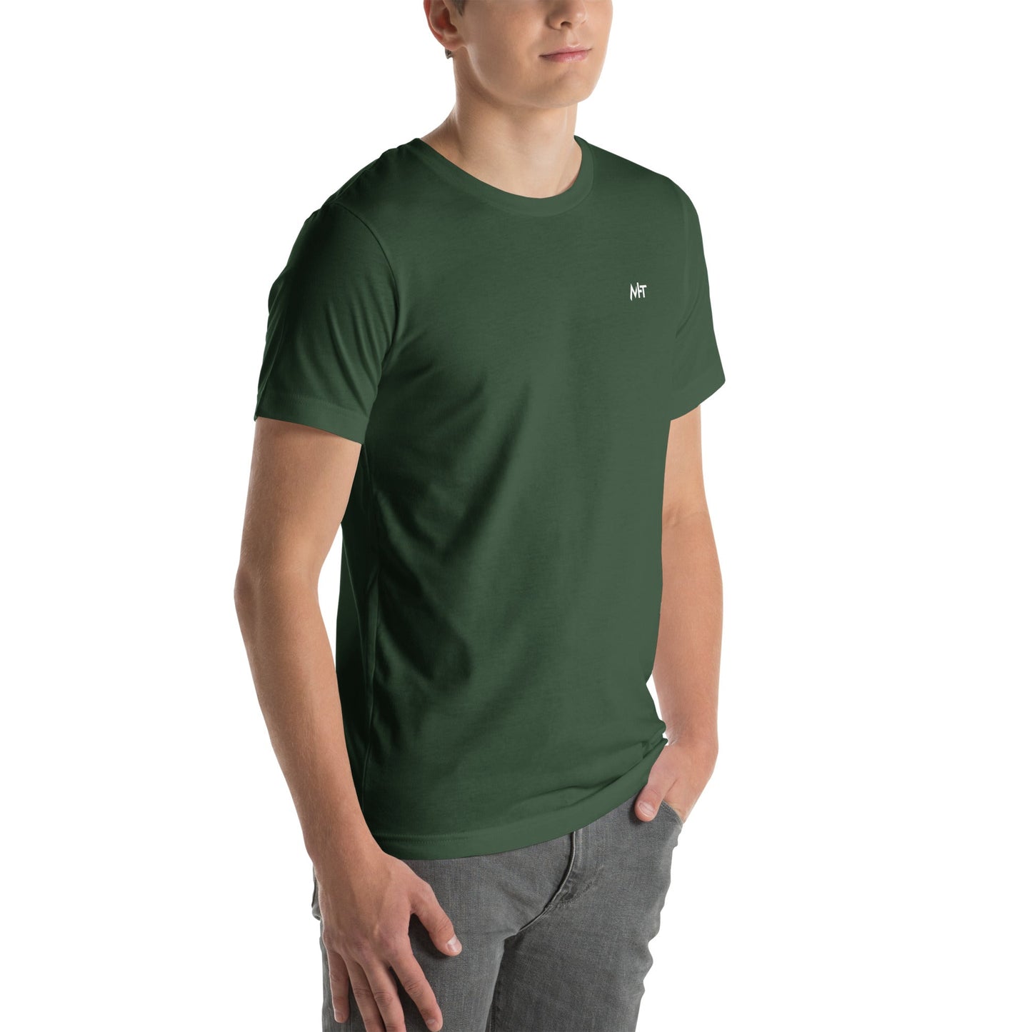 Bitcoin Accepted Here - Unisex t-shirt ( Back Print ) by DarkByteGear