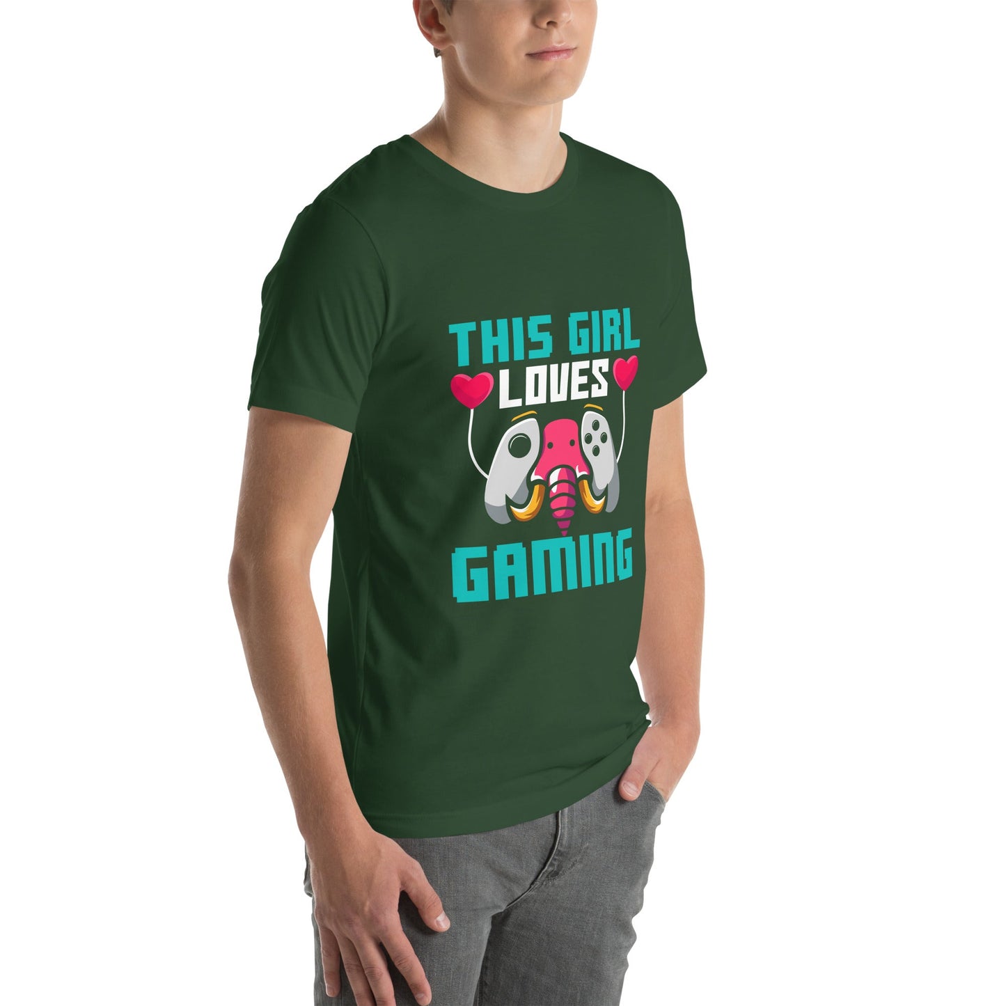 This girl Loves video games ( RiMa ) - Unisex t-shirt by DarkByteGear