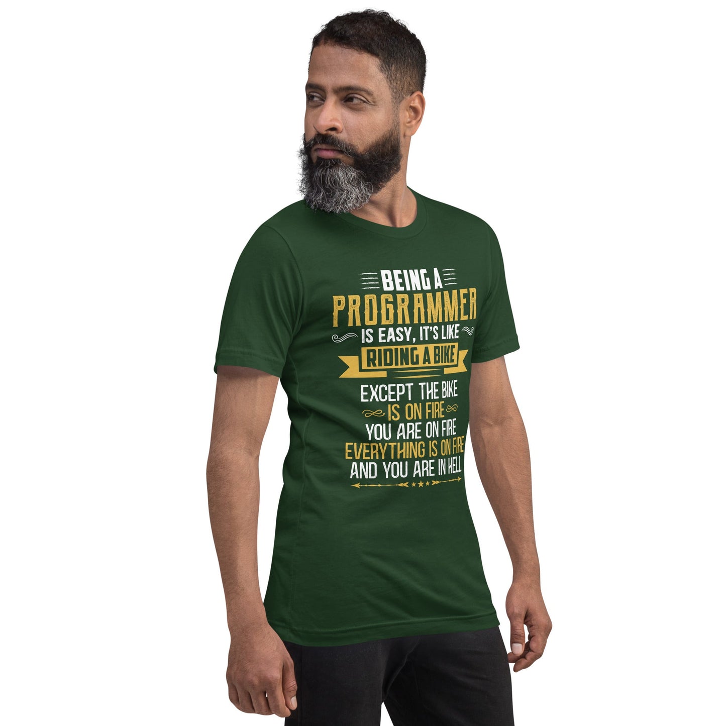 Being a Programmer is easy V2 - Unisex t-shirt by DarkByteGear