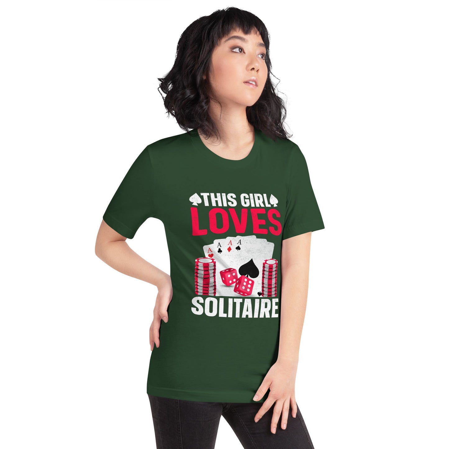 This Girl Loves Solitaire - Unisex t-shirt by DarkByteGear