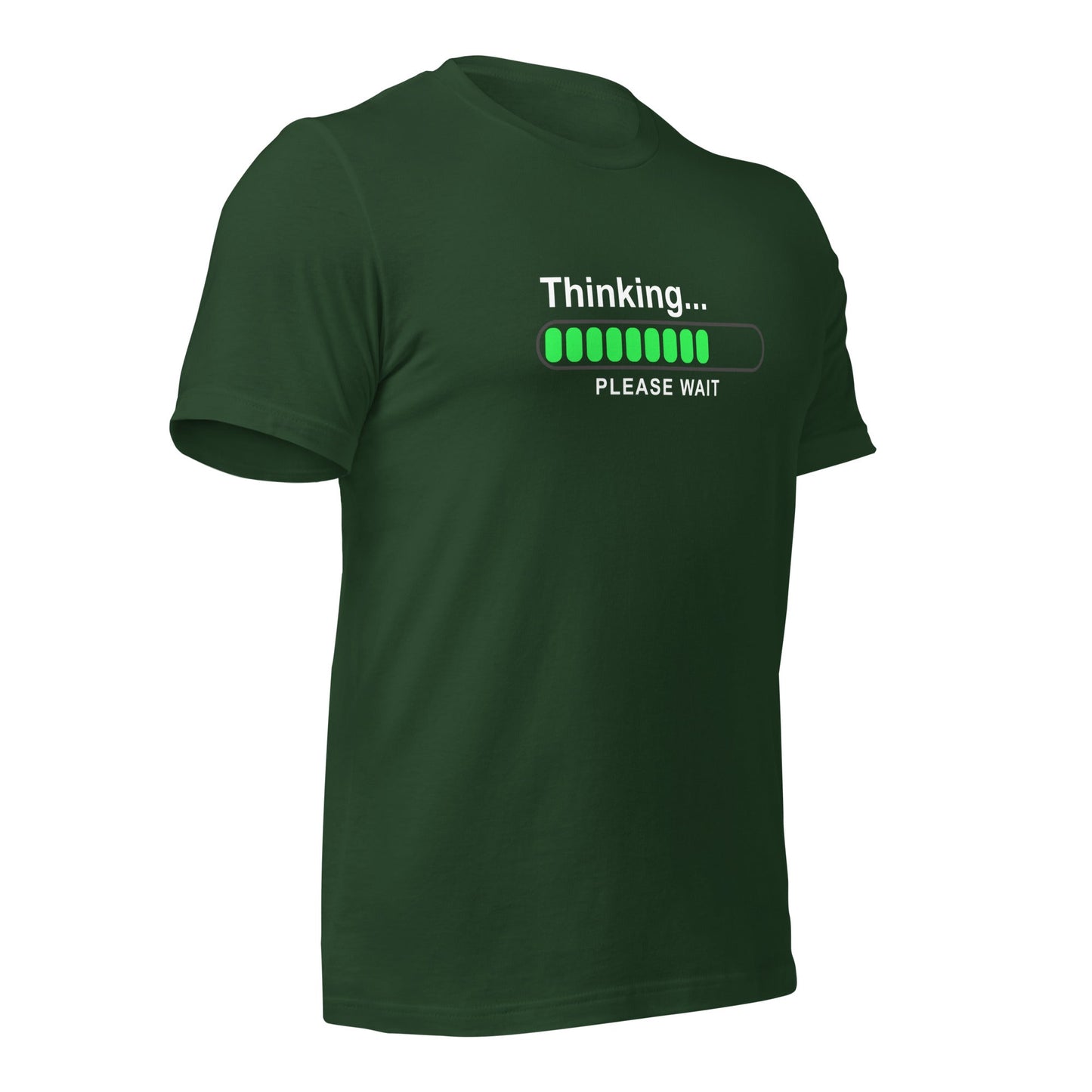 Thinking please wait - Unisex t-shirt by DarkByteGear