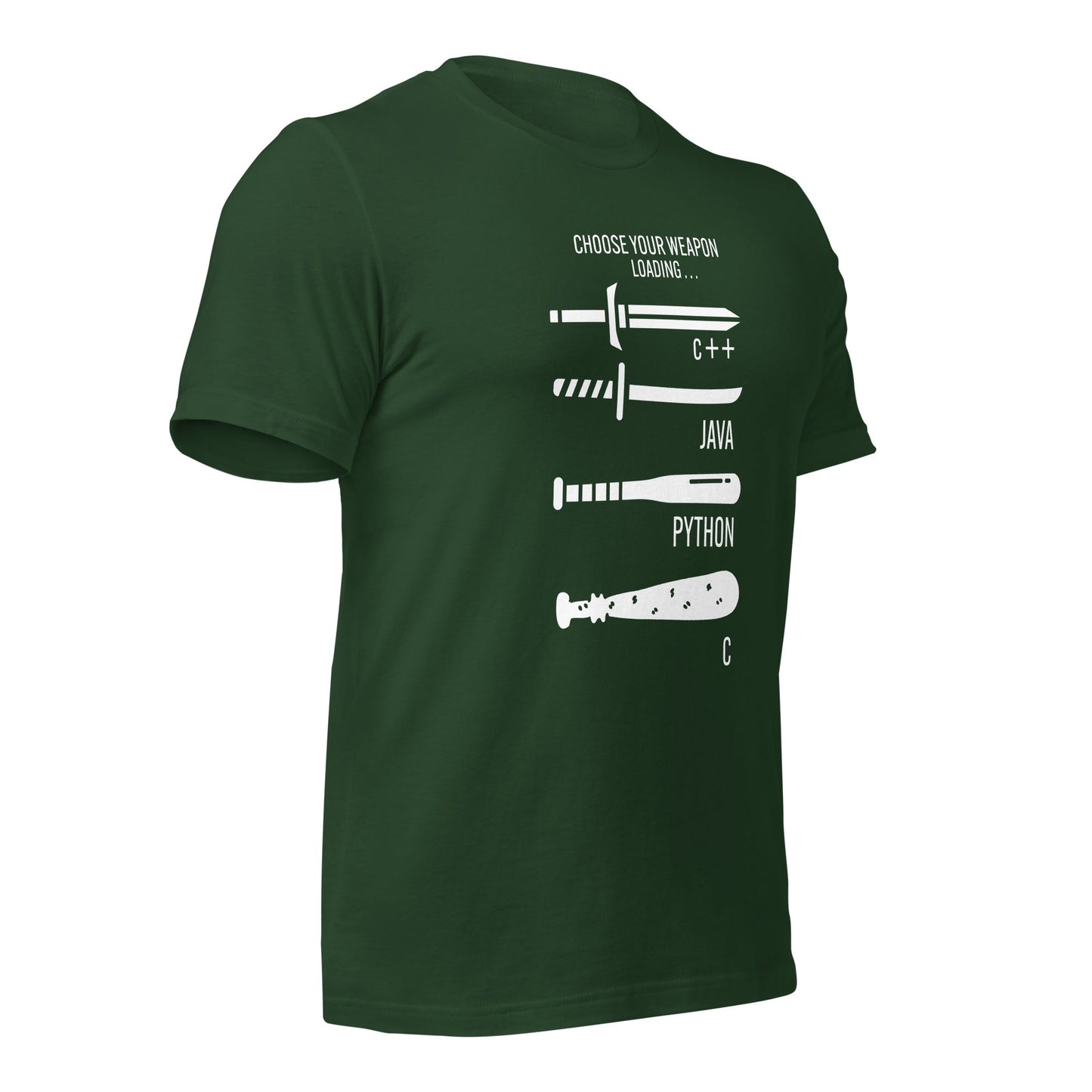 Choose your weapon v1 - Unisex t-shirt by DarkByteGear