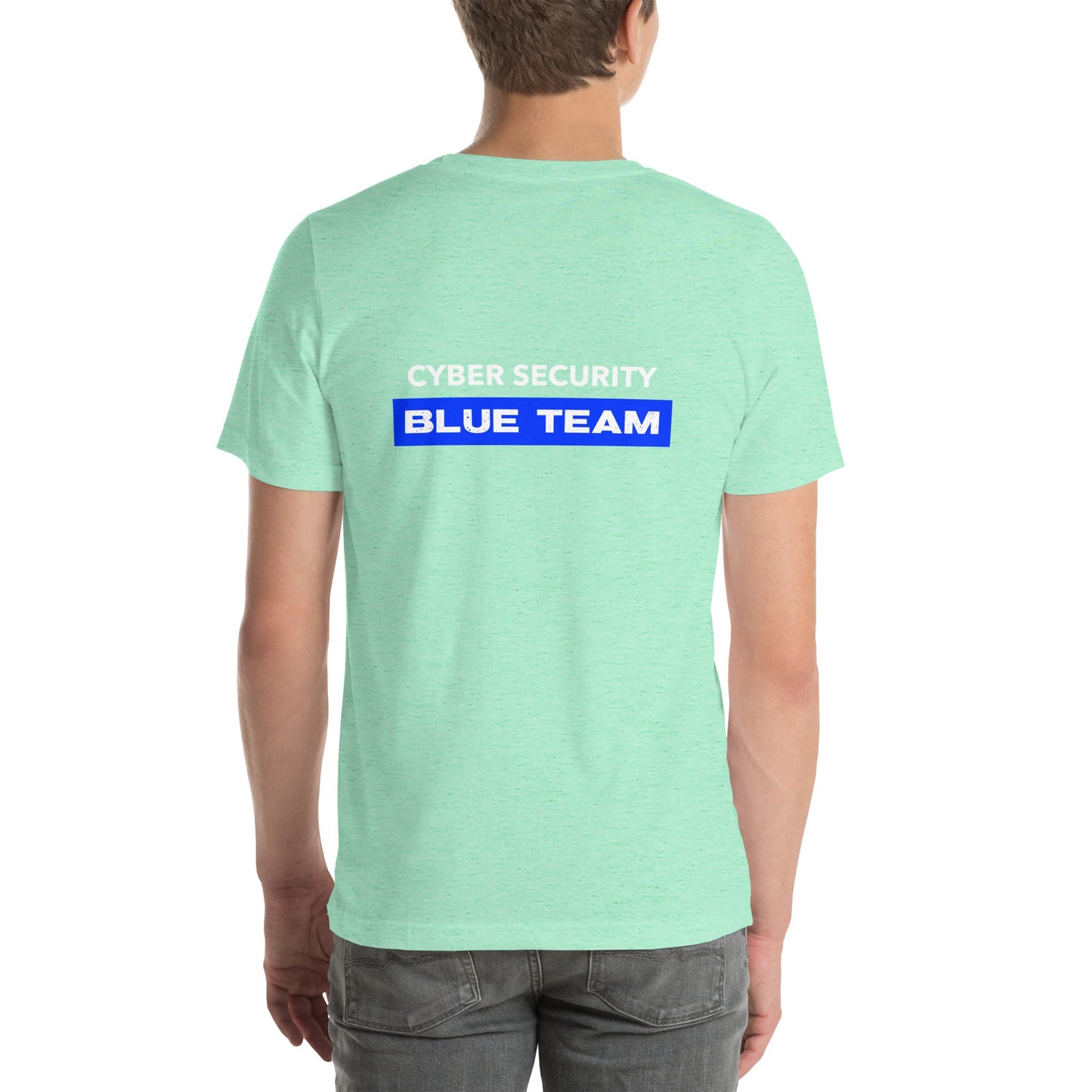 Cyber Security Blue Team V9 - Unisex t-shirt ( Back Print ) by DarkByteGear