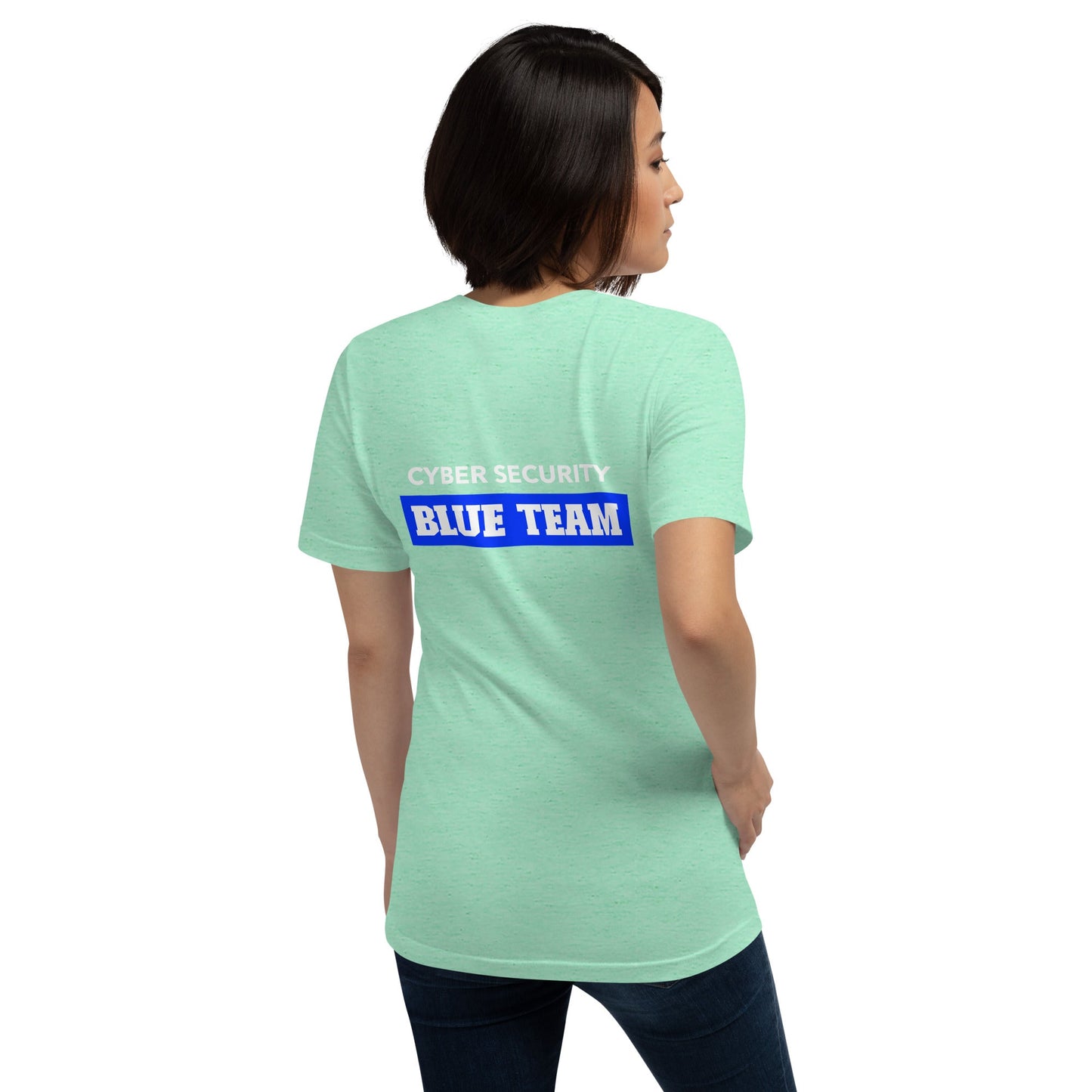 Cyber Security Blue Team V10 - Unisex t-shirt ( Back Print ) by DarkByteGear
