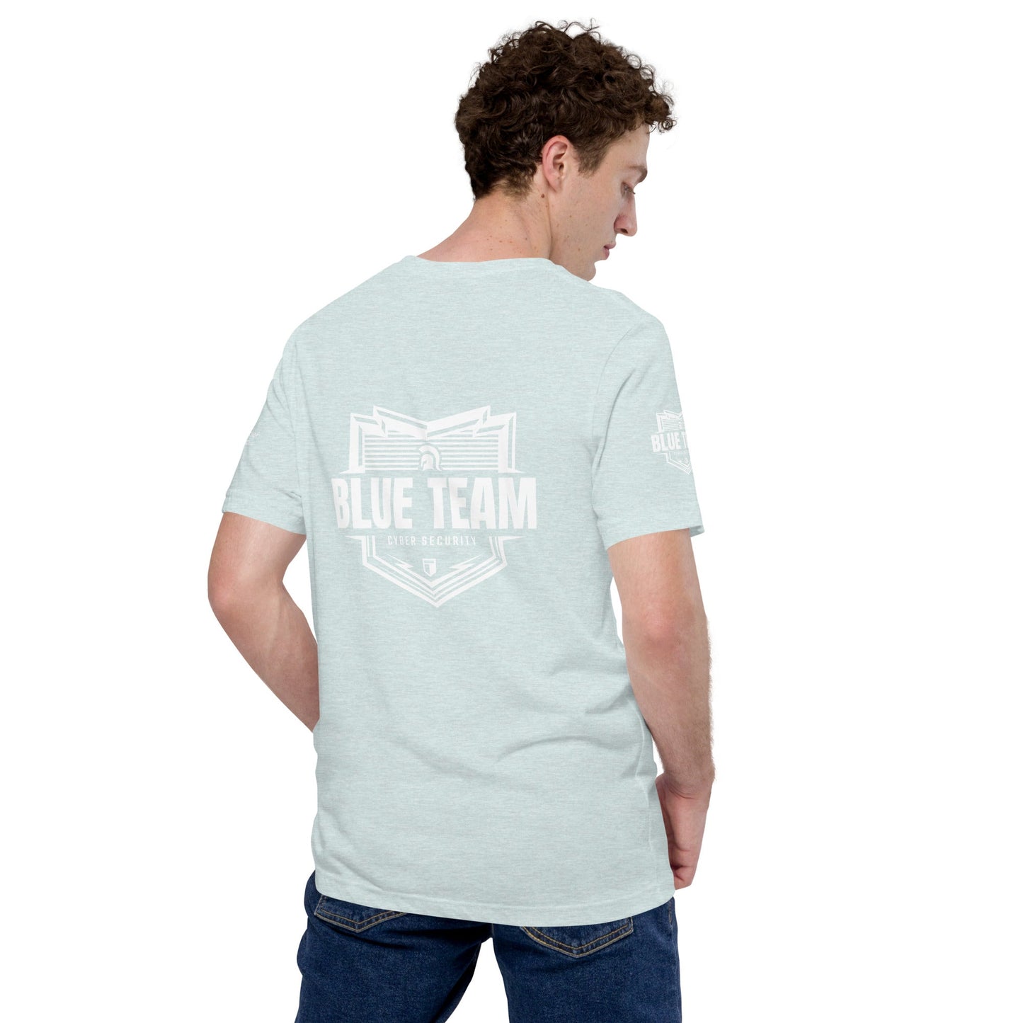 Cyber Security Blue Team V1 - Unisex t-shirt ( Back Print ) by DarkByteGear