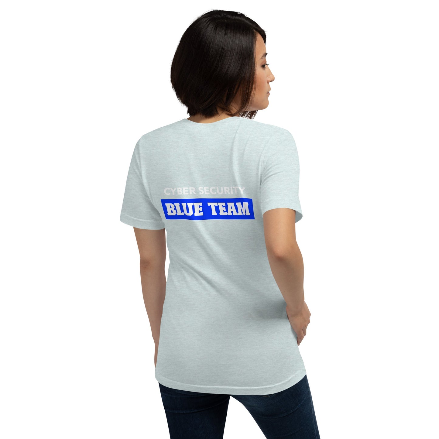 Cyber Security Blue Team V10 - Unisex t-shirt ( Back Print ) by DarkByteGear