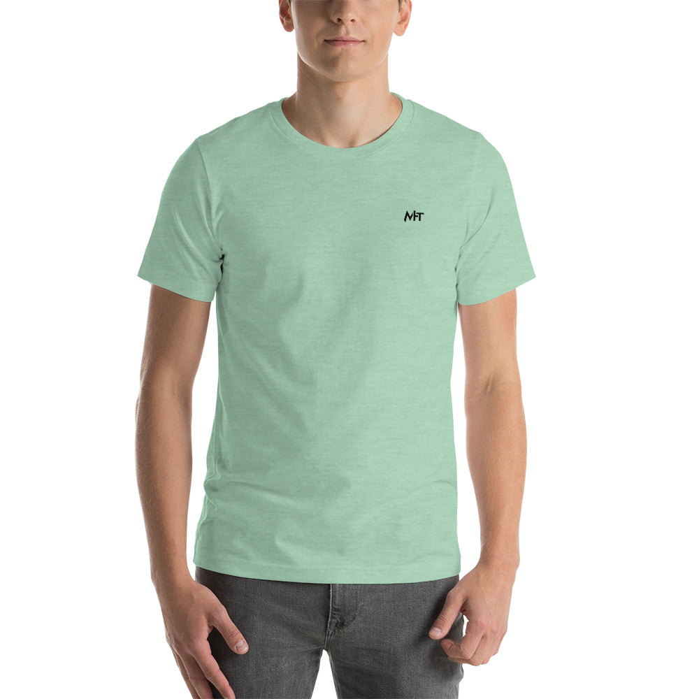 Show me the Nothing you Clicked on in Dark Text - Unisex t-shirt ( Back Print ) by DarkByteGear