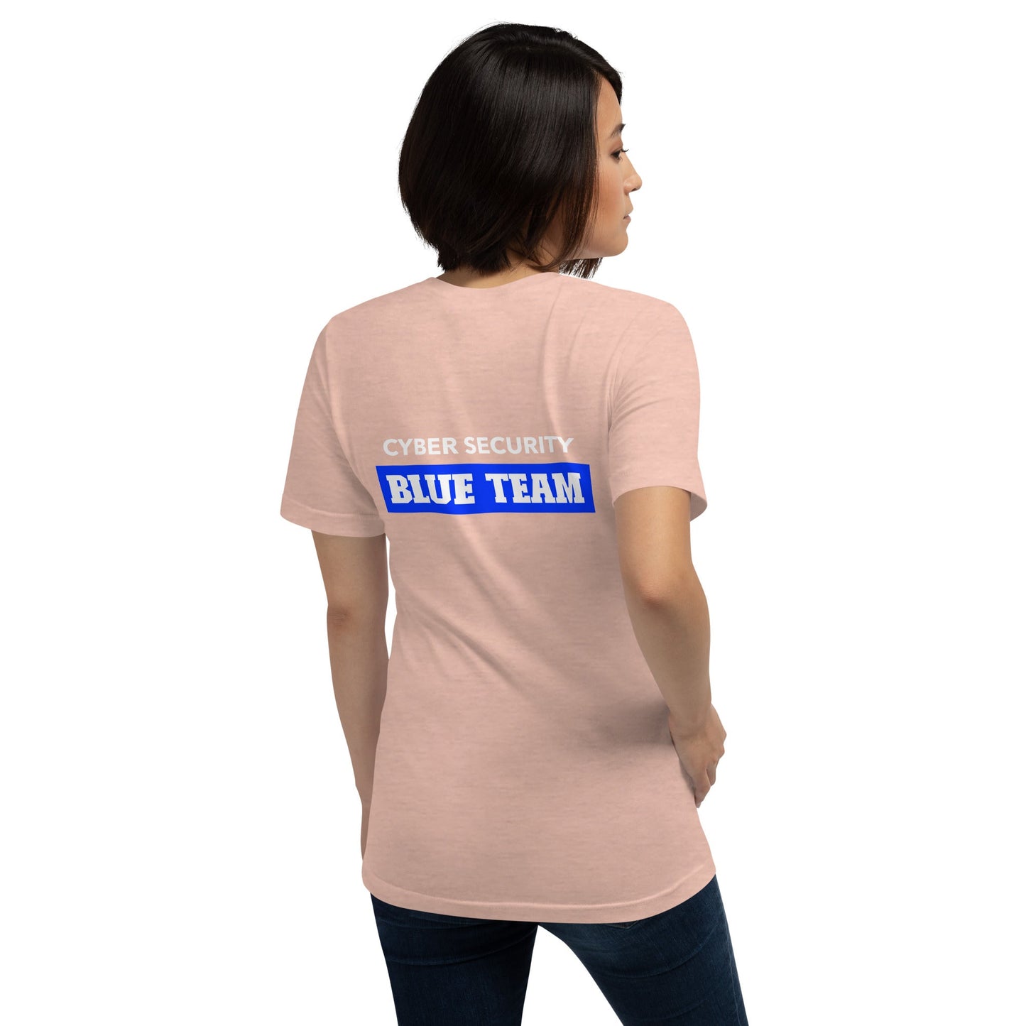 Cyber Security Blue Team V10 - Unisex t-shirt ( Back Print ) by DarkByteGear