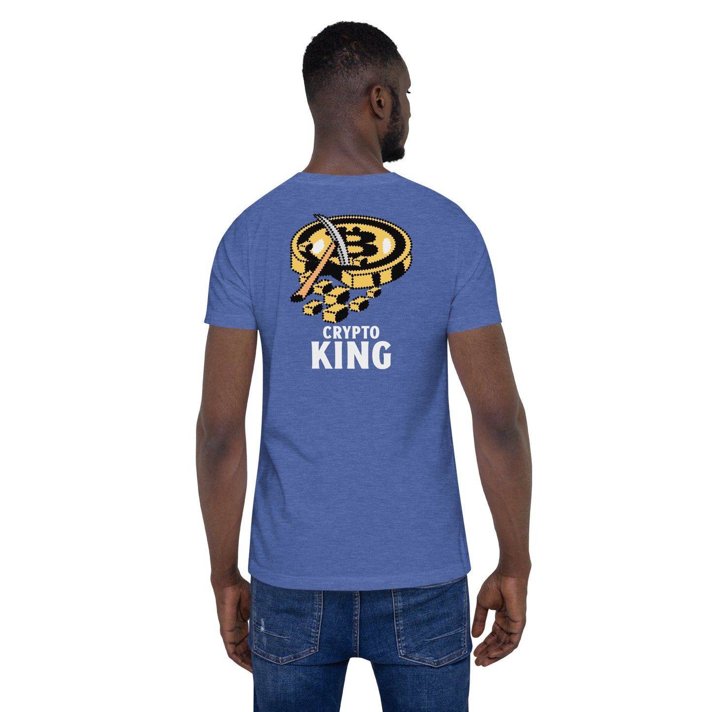 Crypto King - Unisex t-shirt (back print) by DarkByteGear