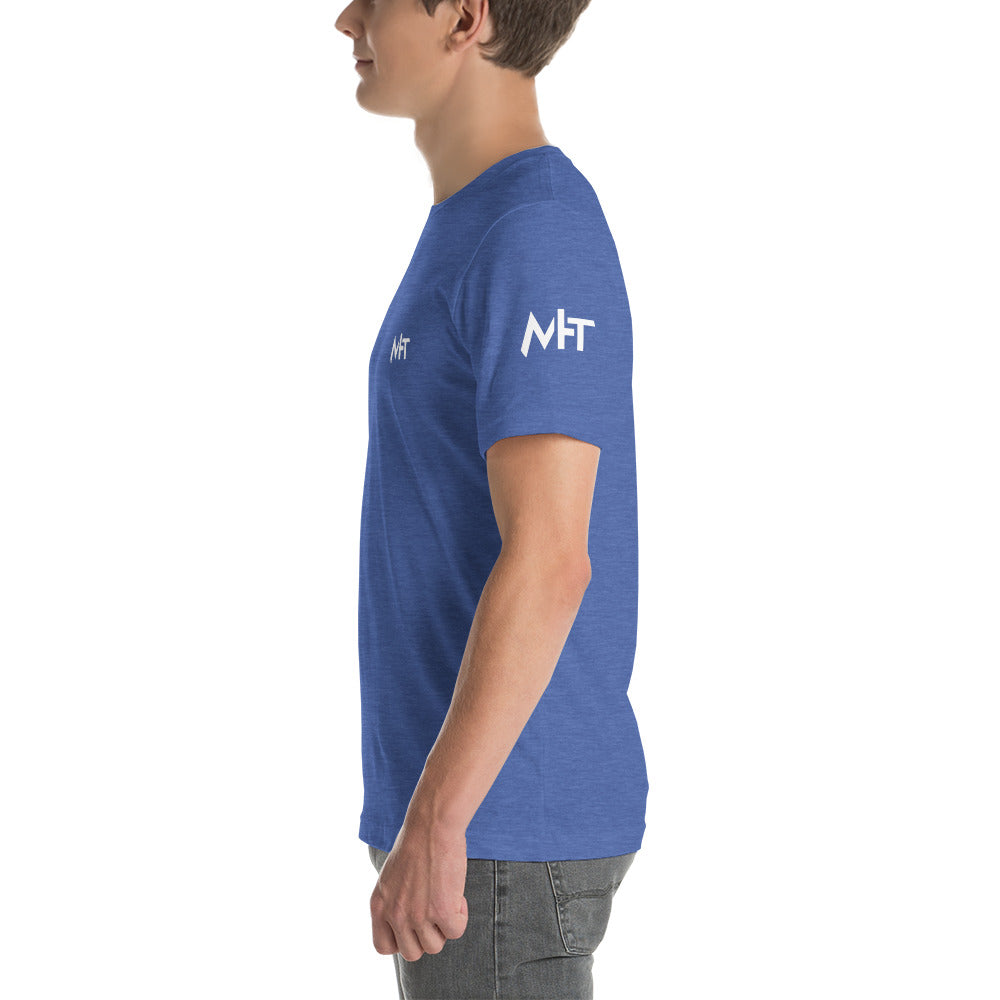 Cyber Security Blue team V4 - Short-sleeve unisex t-shirt (back print) by DarkByteGear