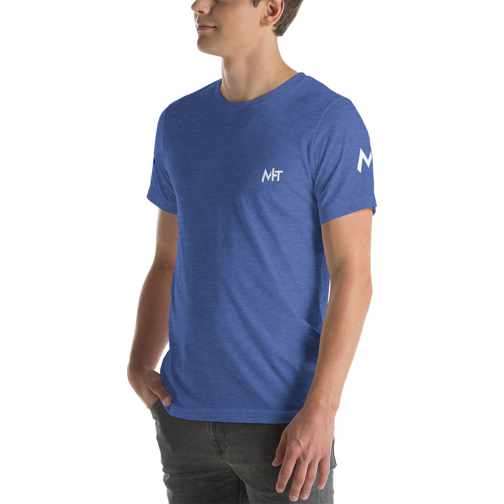 Cyber Security Blue team V4 - Short-sleeve unisex t-shirt (back print) by DarkByteGear