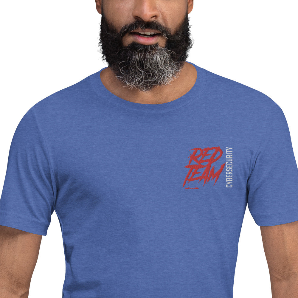 Cyber Security Red Team V10 - Short-sleeve unisex t-shirt ( embroidered ) by DarkByteGear