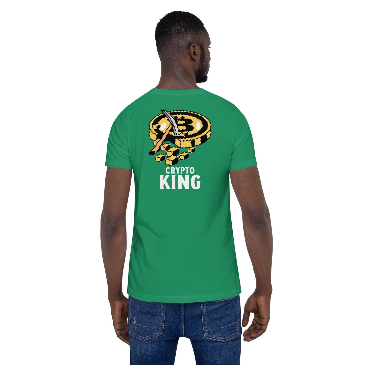 Crypto King - Unisex t-shirt (back print) by DarkByteGear