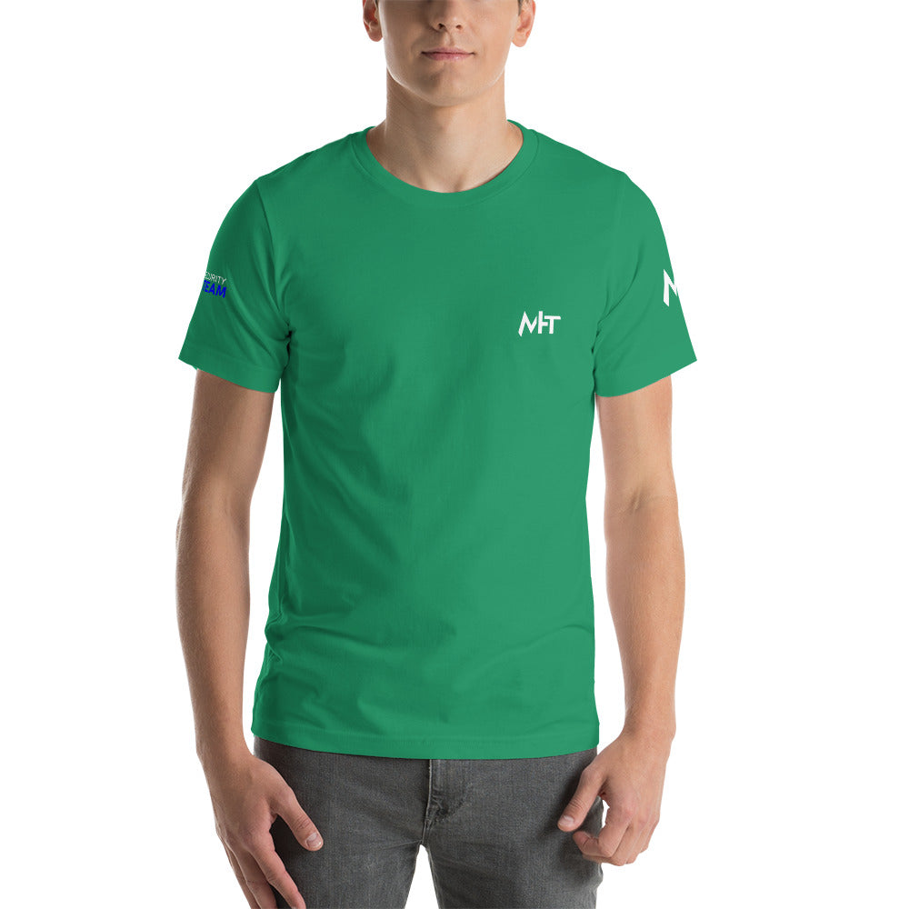 Cyber Security Blue team V4 - Short-sleeve unisex t-shirt (back print) by DarkByteGear
