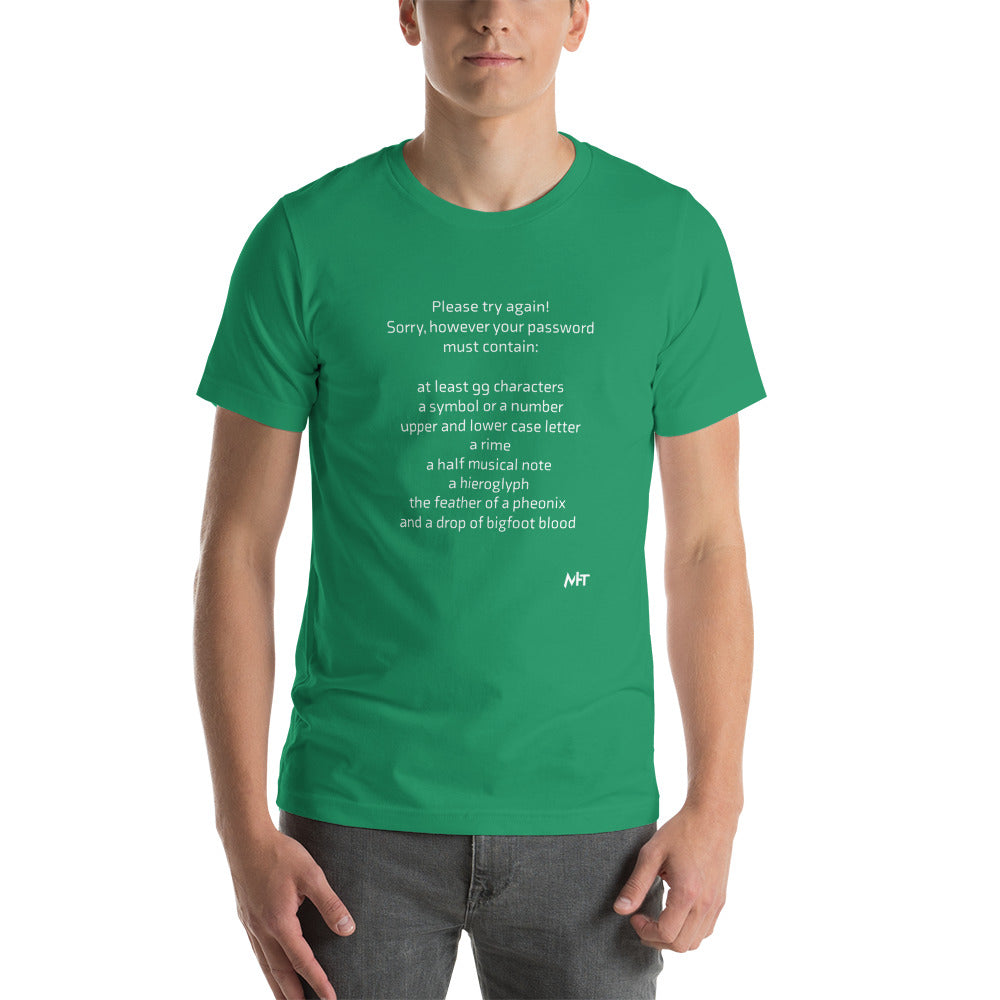 Sorry, however your password must contain - Short-Sleeve Unisex T-Shirt by DarkByteGear