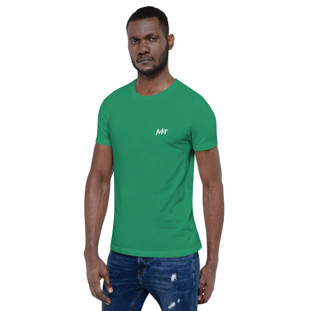 Before you bother me - Short-Sleeve Unisex T-Shirt (back print) by DarkByteGear