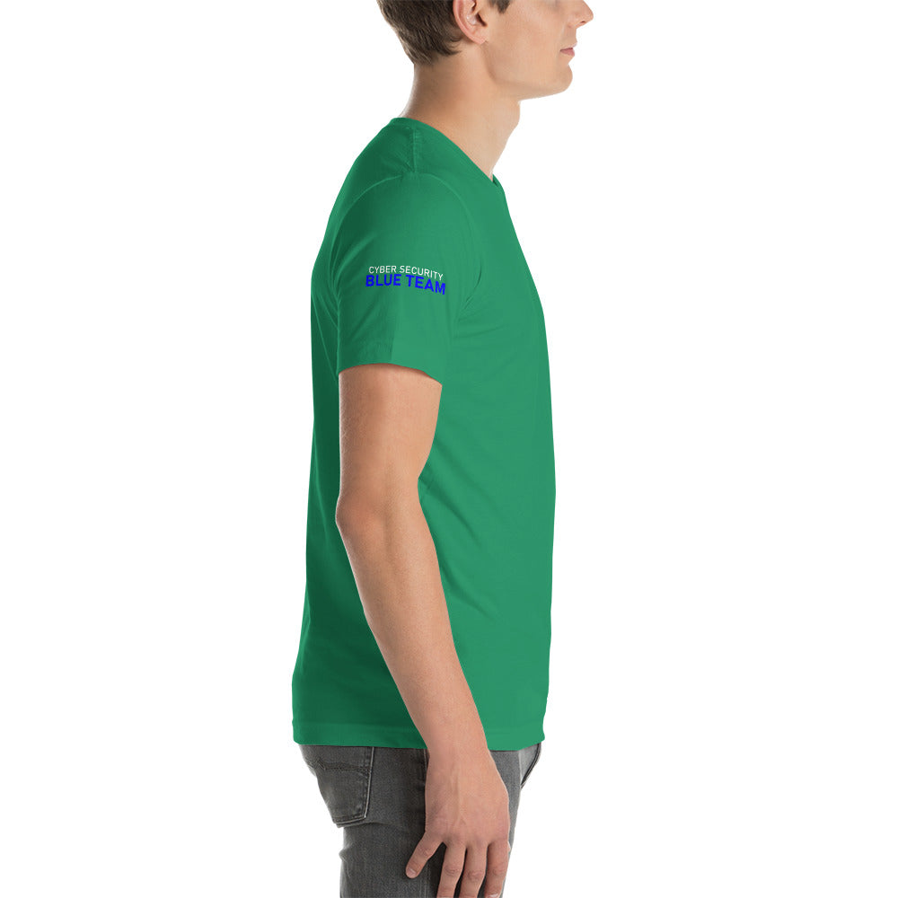 Cyber Security Blue team V4 - Short-sleeve unisex t-shirt (back print) by DarkByteGear