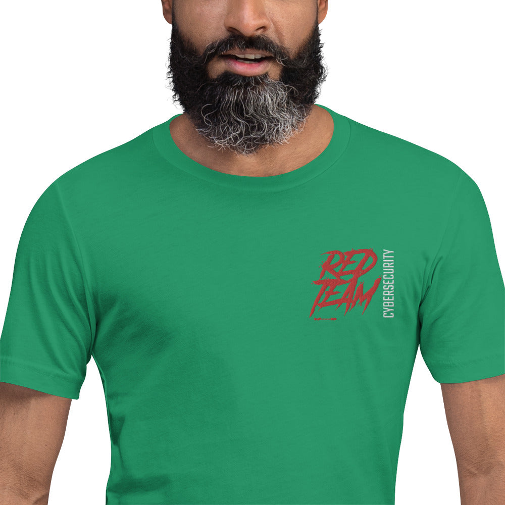 Cyber Security Red Team V10 - Short-sleeve unisex t-shirt ( embroidered ) by DarkByteGear
