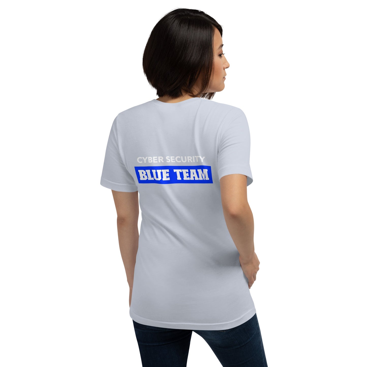 Cyber Security Blue Team V10 - Unisex t-shirt ( Back Print ) by DarkByteGear