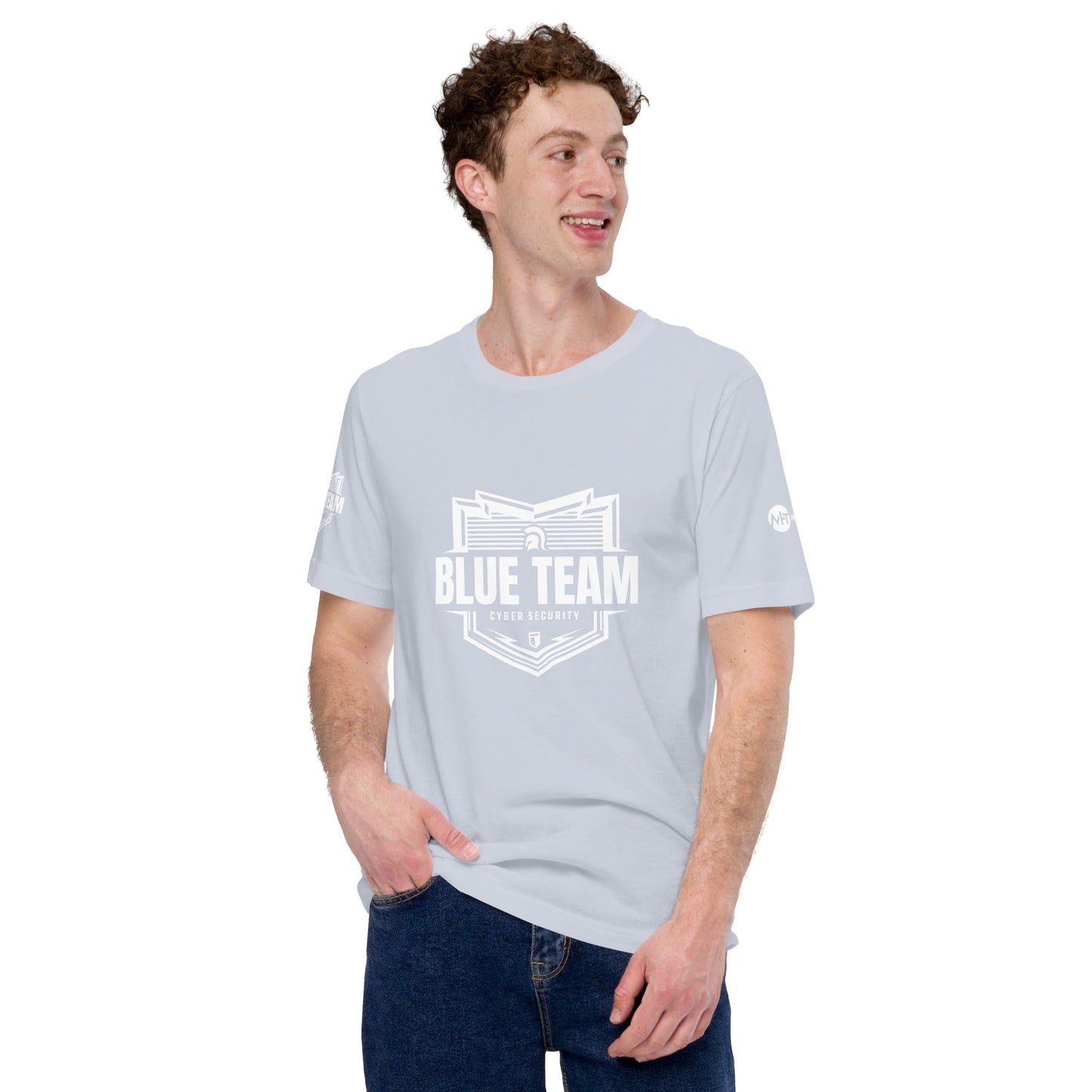 Cyber Security Blue Team v1 - Short-Sleeve Unisex T-Shirt by DarkByteGear